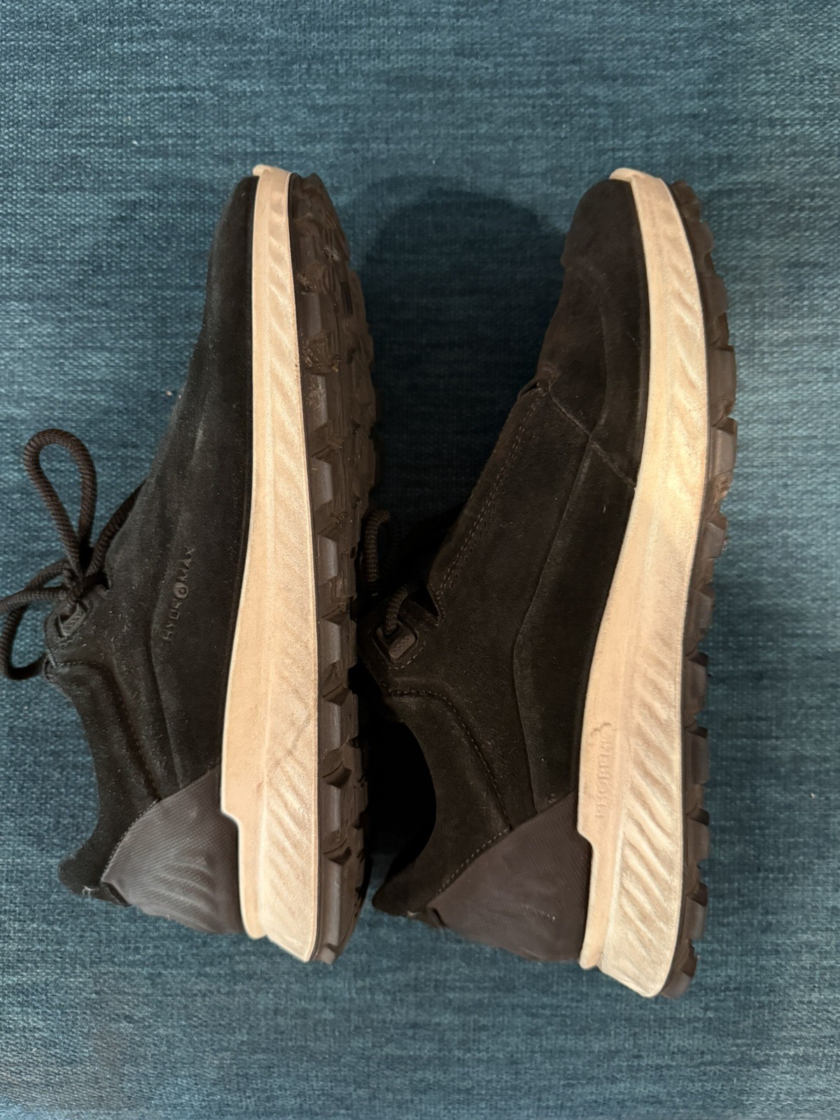 ECCO Exostrike Sneaker Outdoor Hiking Comfort Support Black Suede US 8 / EU 39