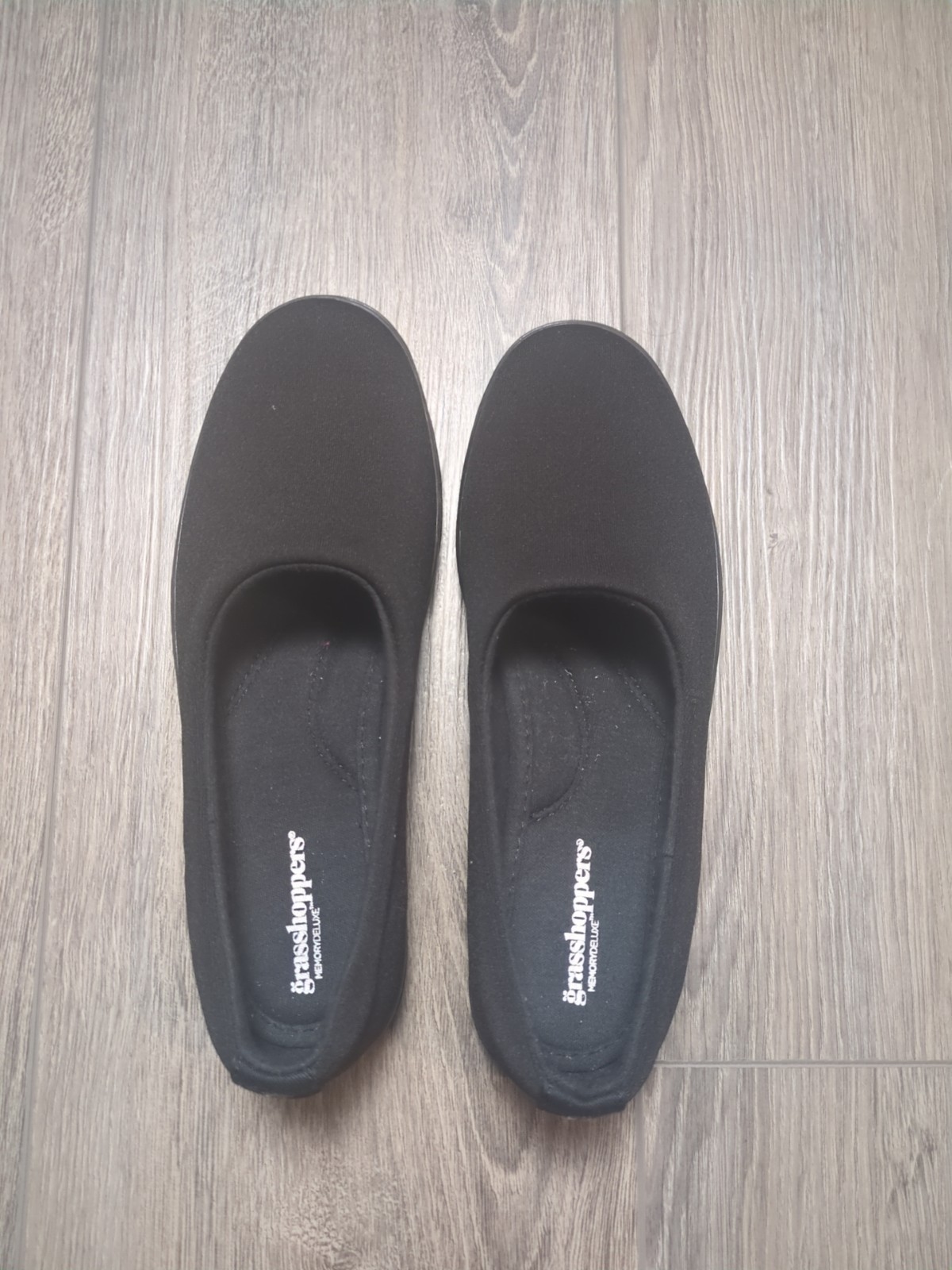 Grasshoppers Women’s Lacuna Jersey Slip-On Wool Shoes Comfort – Size 8.5 W Black