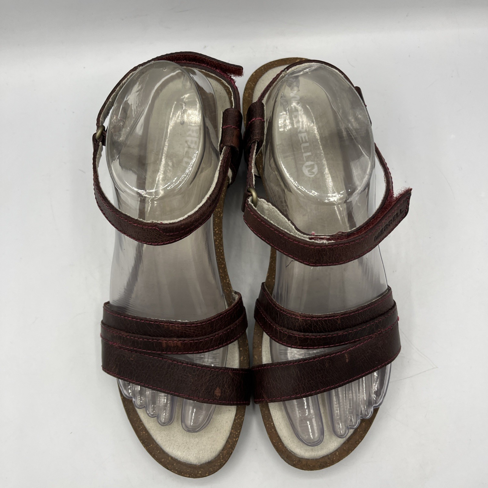 Merrell Revalli Aura Wedge Slingback Strappy Sandals Womens 9 J55426 Deep Purple