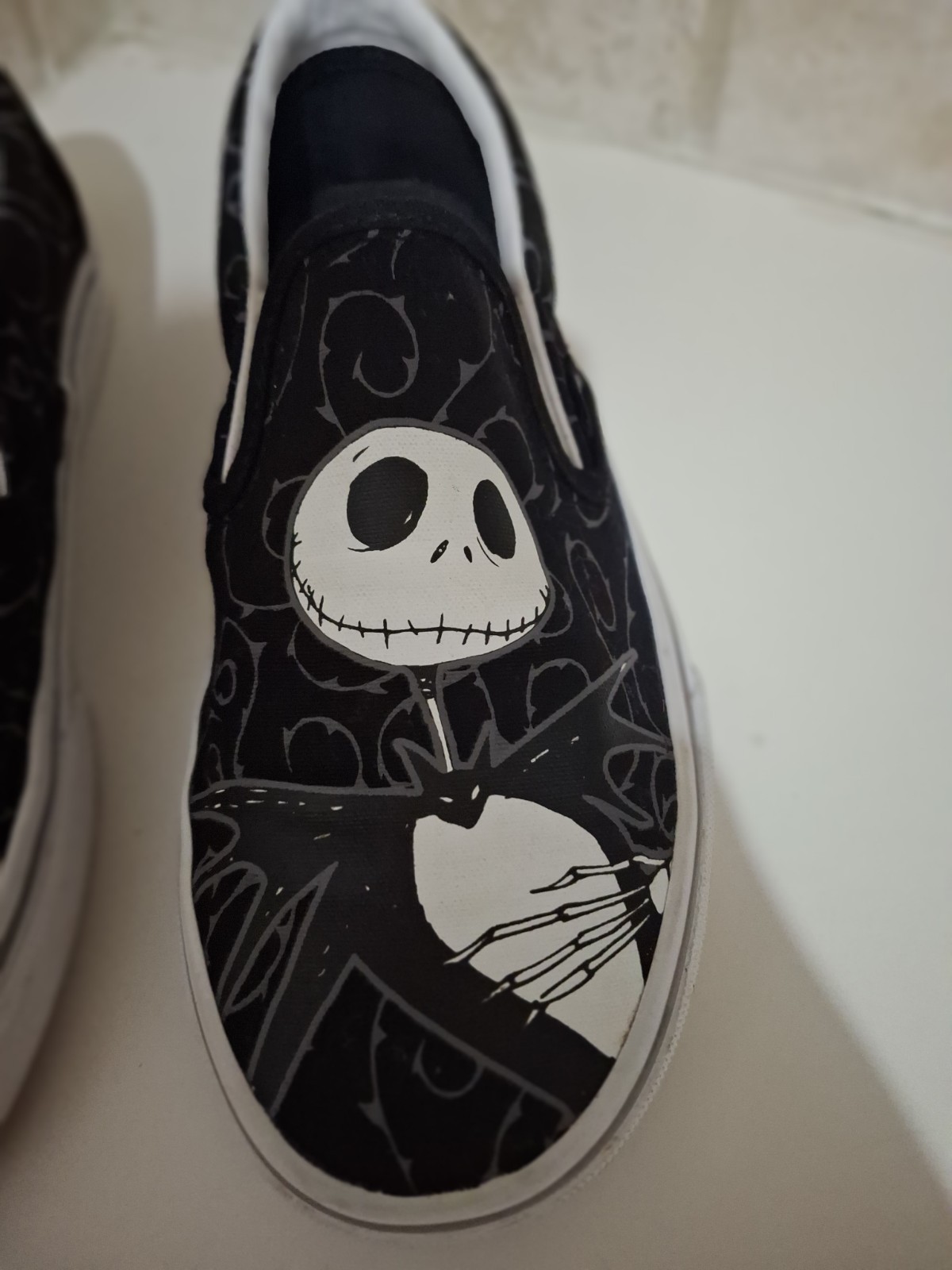 Vans Disney Nightmare Before Christmas Womens Size 6 Slip-on Shoes Jack & Sally