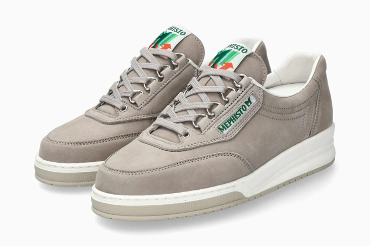 Mephisto Rush Cloud Grey Leather Comfort Shoe Womens Sizes 6-11 NEW