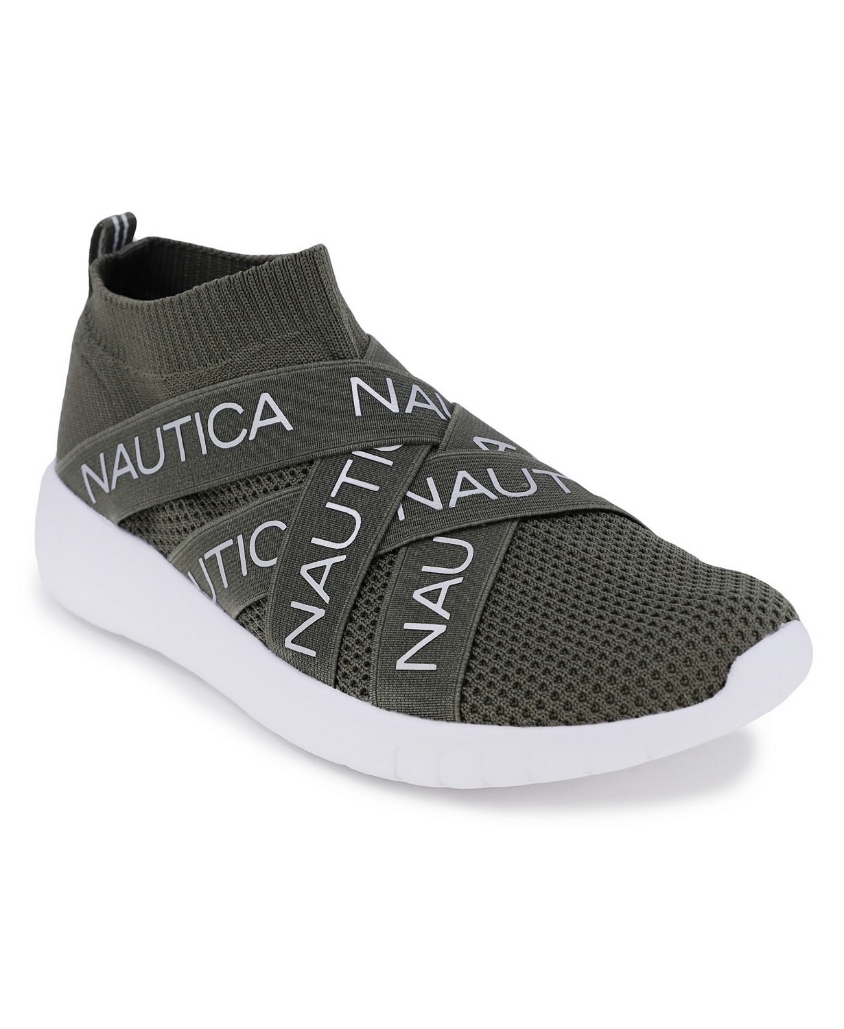 Nautica Patrika Women’s Slip On Sneaker Jogger Olive Green Athletic Shoes Size 8