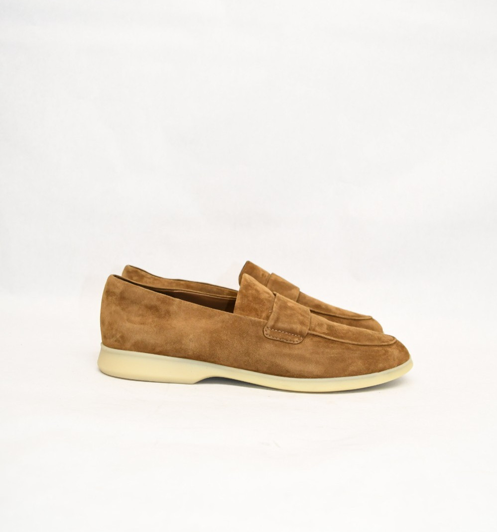 $330 VINCE BIG SUR SLIP-ON SOFT SUEDE LOAFER SHOES CAMEL BROWN 9.5 US (A5)