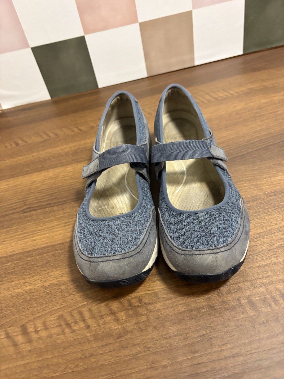 Dansko Womens Mary Jane Shoes EU 41 Blue Gray Suede Textile Comfort Flats