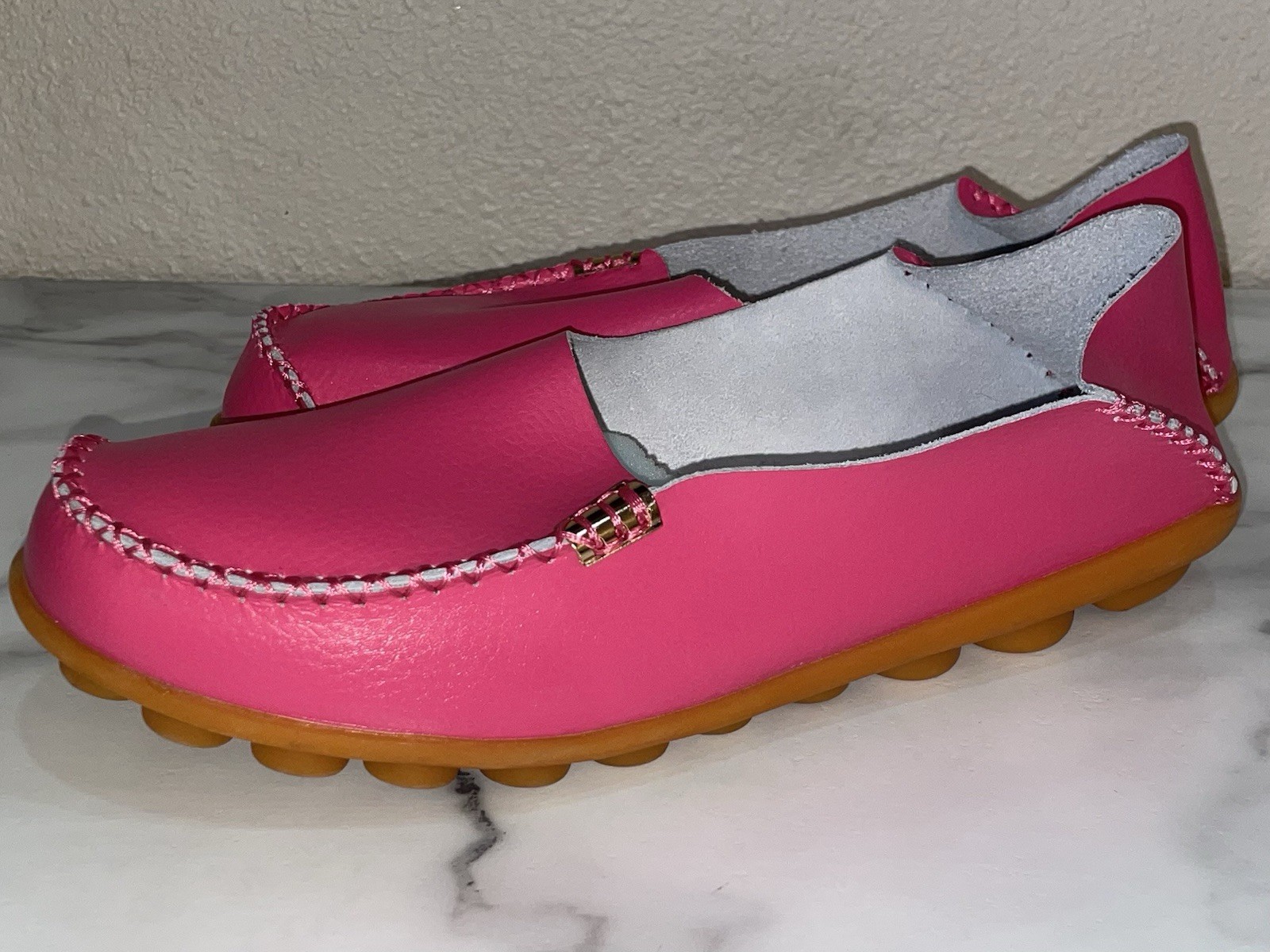 Venus Celia Comfort Walking Flat Loafer Women’s Size 11 (EU 44) Hot Pink
