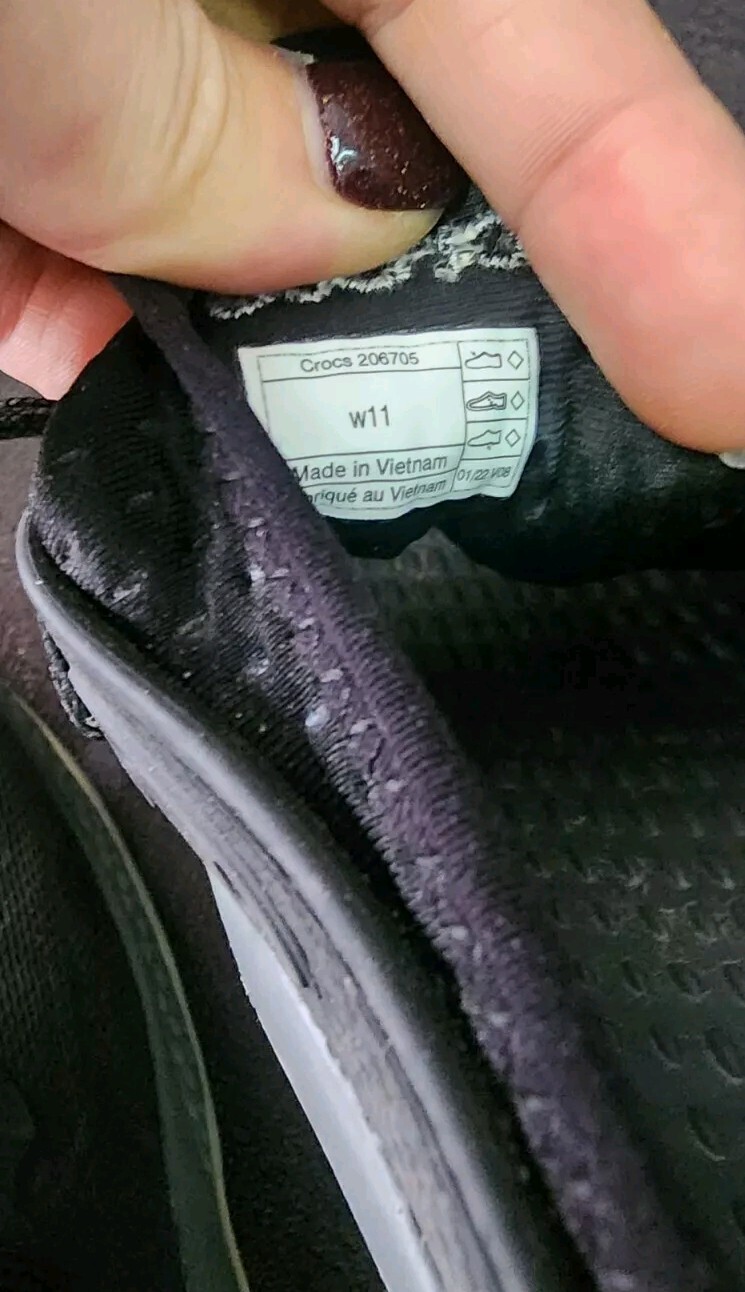 Crocs LiteRide 206705 W 11 Black Lace Up – EUC – Near Perfect Condition