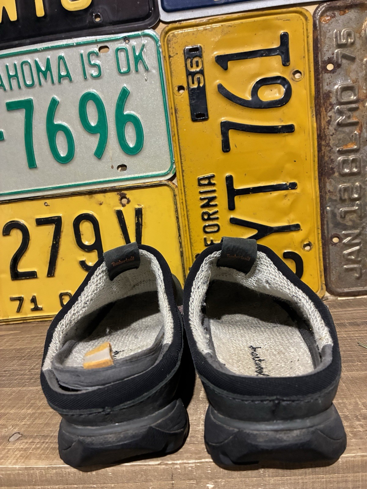 Timberland Smartwool Leather Power Lounger Clogs Womens 7.5 Preppy