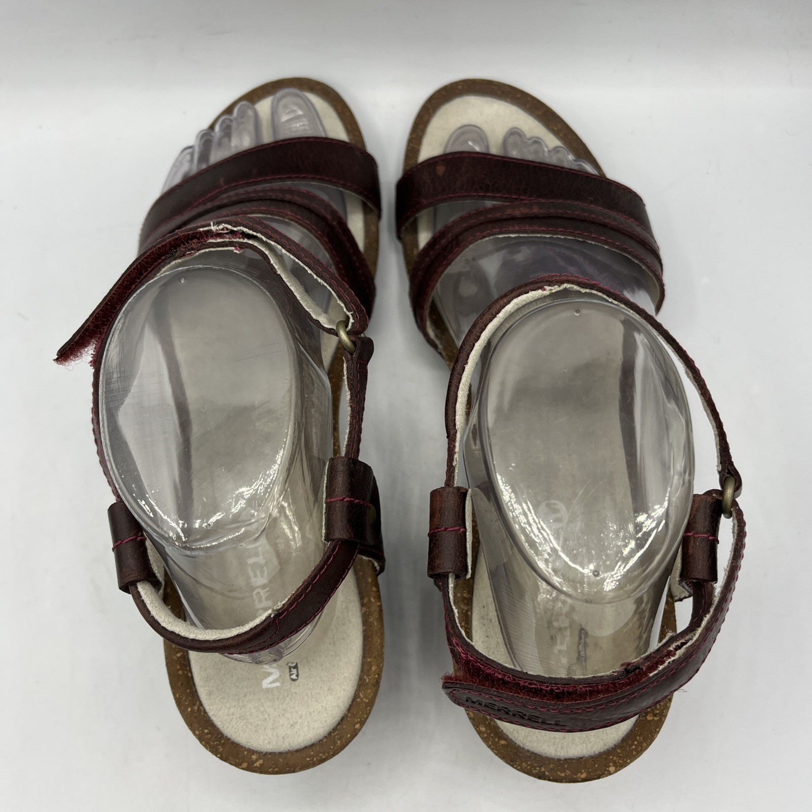 Merrell Revalli Aura Wedge Slingback Strappy Sandals Womens 9 J55426 Deep Purple