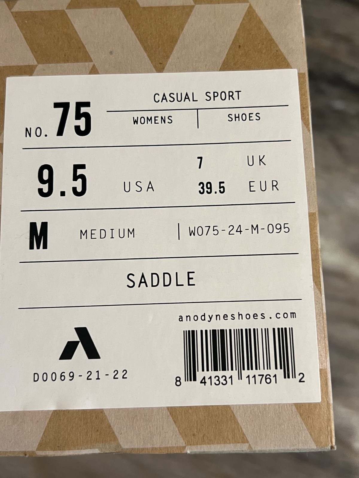 Anodyne women’s leather casual sport saddle #75 shoes certified diabetic shoes