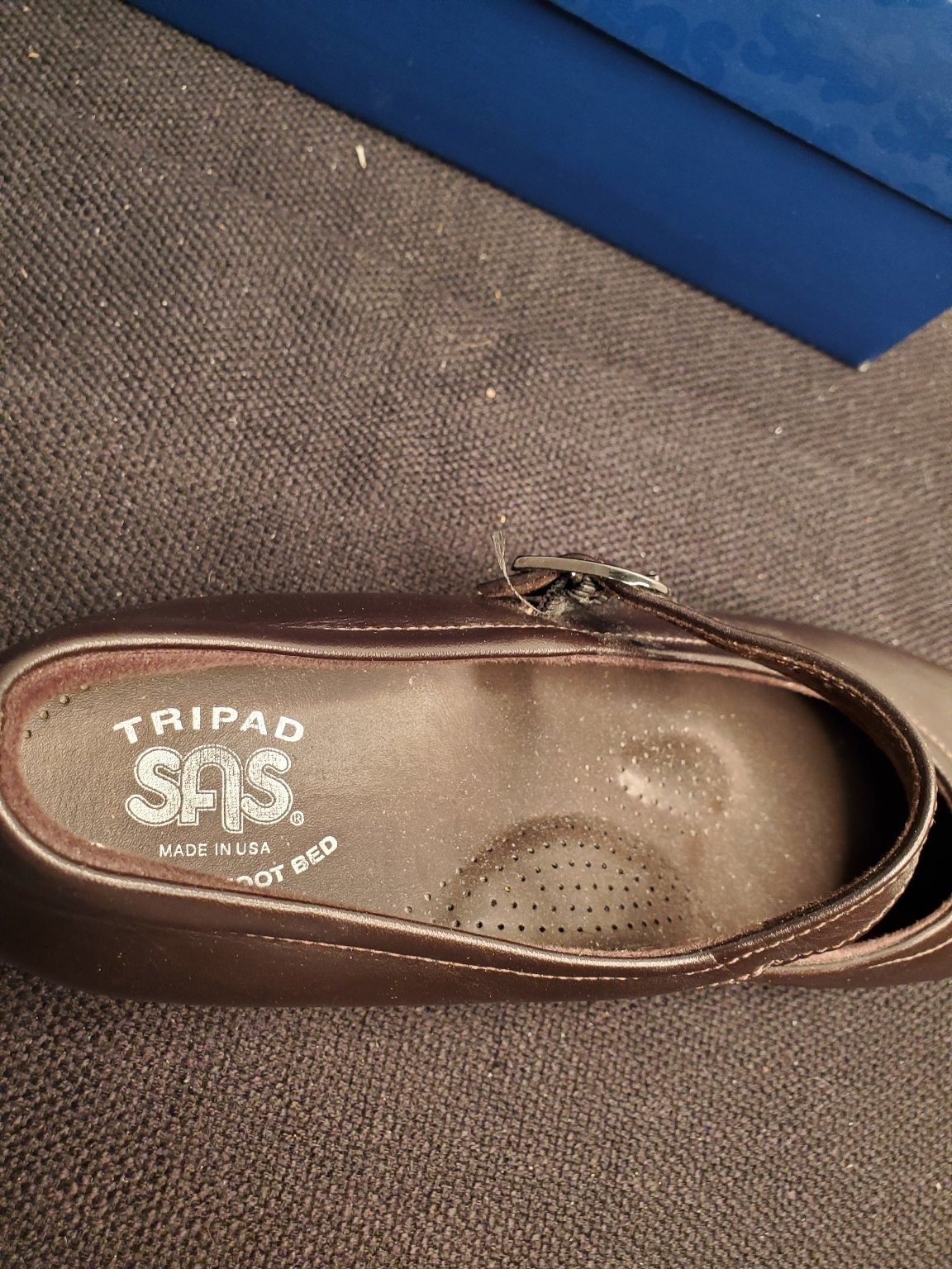 SAS Maria Comfort Shoes Women’s Black 8.5W Leather Mary Jane Tripad