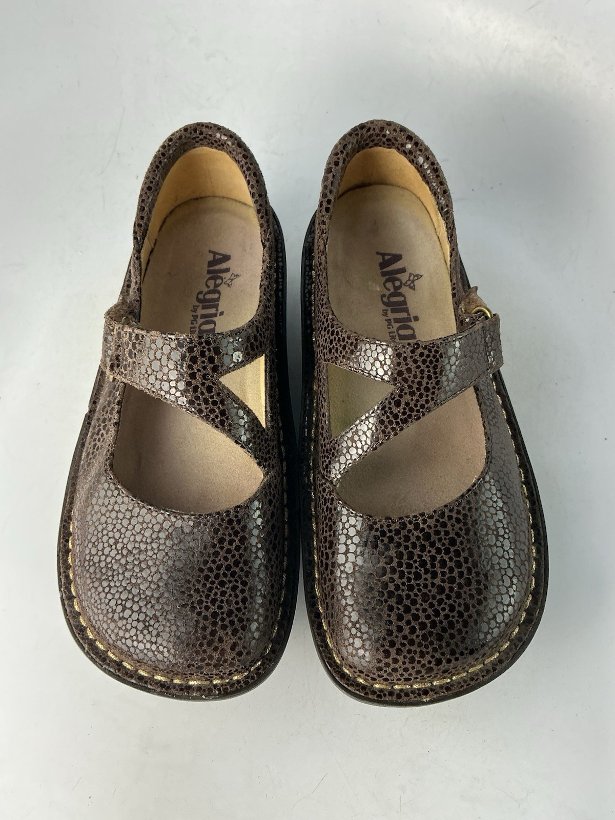 Alegria Dayna Choco Dottie Platfrom Wedge Mary Jane Brown 35- 5/ 5.5 US Women’s