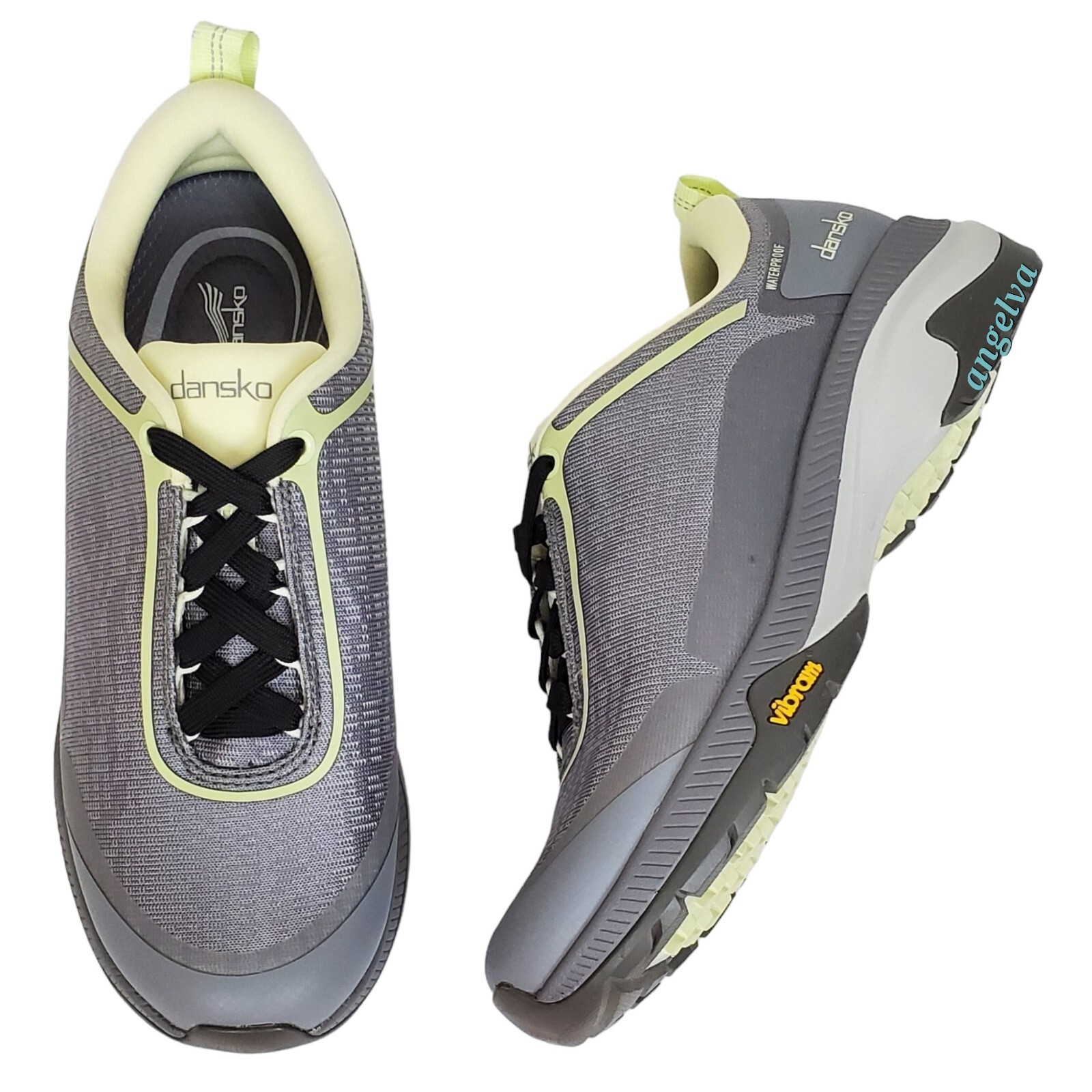Dansko Makayla sneakers grey mesh waterproof outdoor arch support hiking black