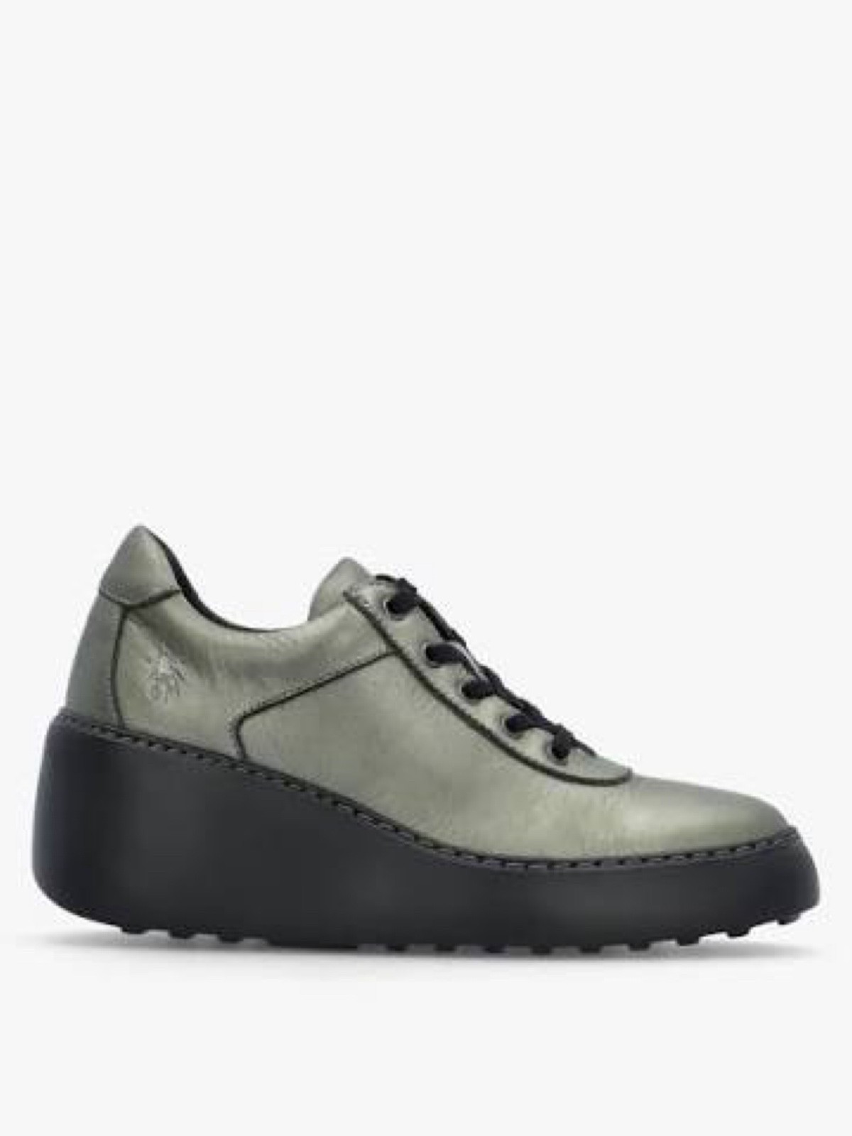 Fly London Dipo Wedge Sneaker 004 Graphite Dublin Sz 40