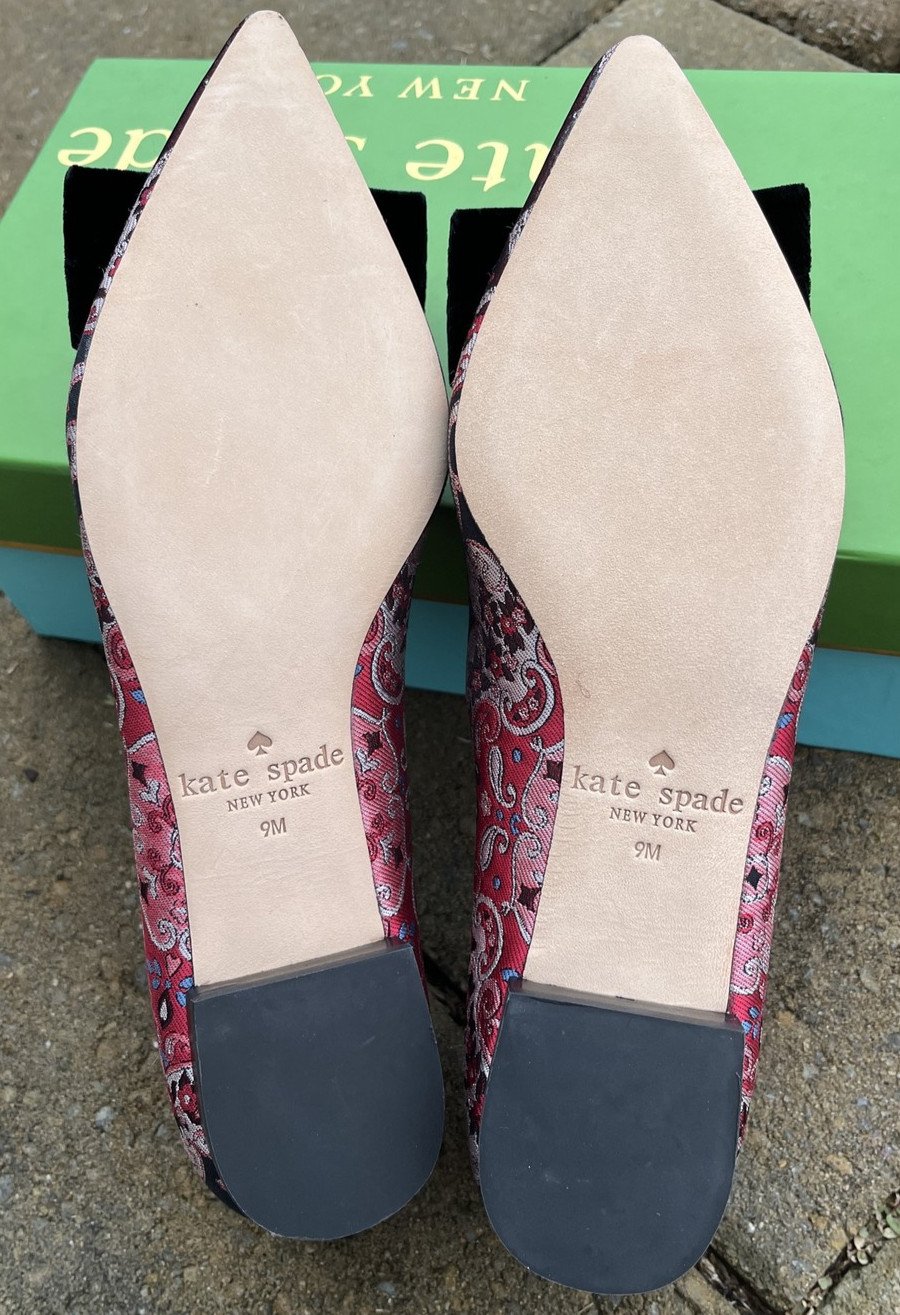 Kate Spade New York RUSSET MULTI Women’s Keana Flat Shoes, US 9M New W Box
