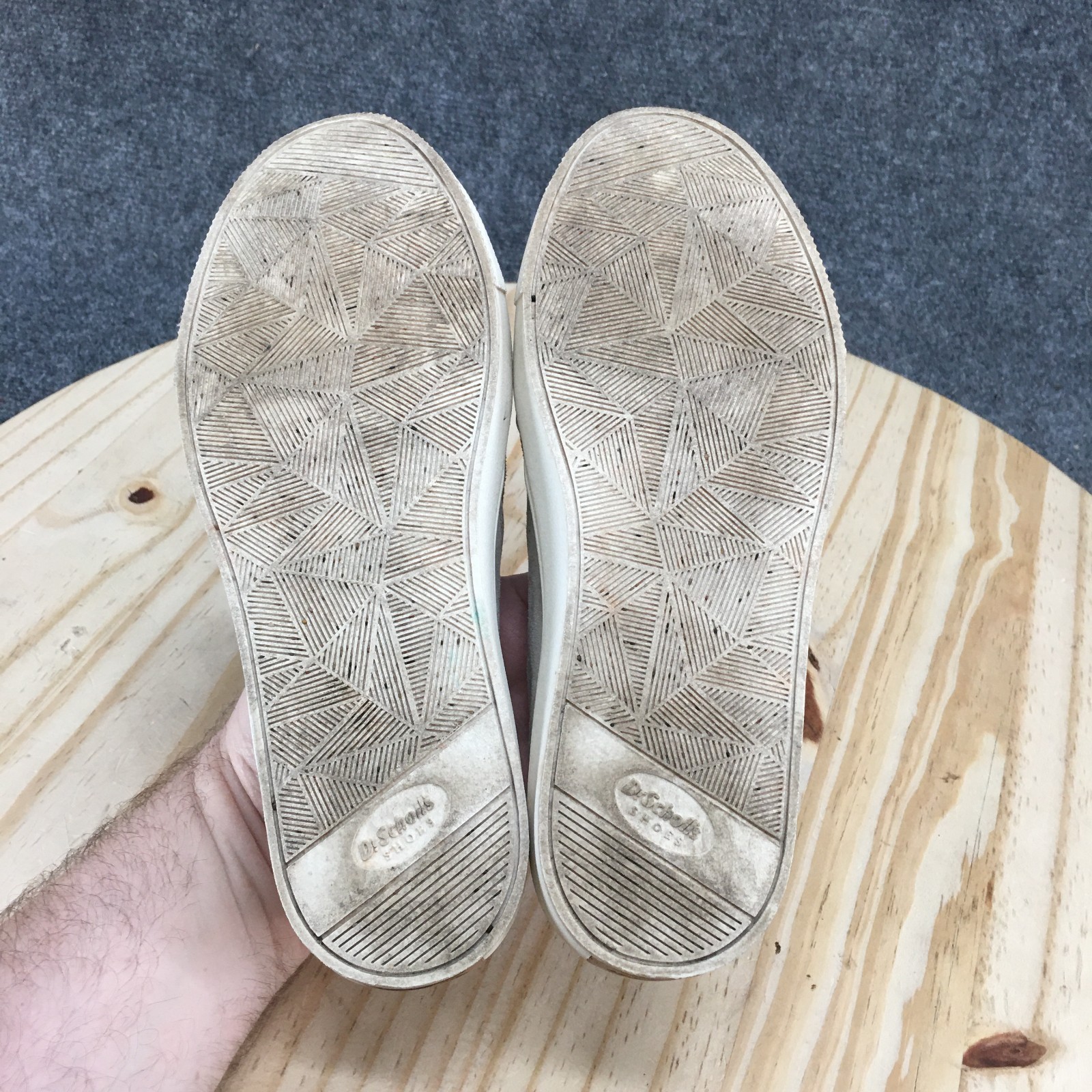 Dr. Scholls Shoes Womens 6 M Nova Slip On Sneakers Gray Fabric Casual Comfort
