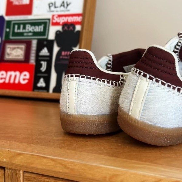 ADIDAS x WALES BONNER Samba OG Low Top Sneakers – White Brown