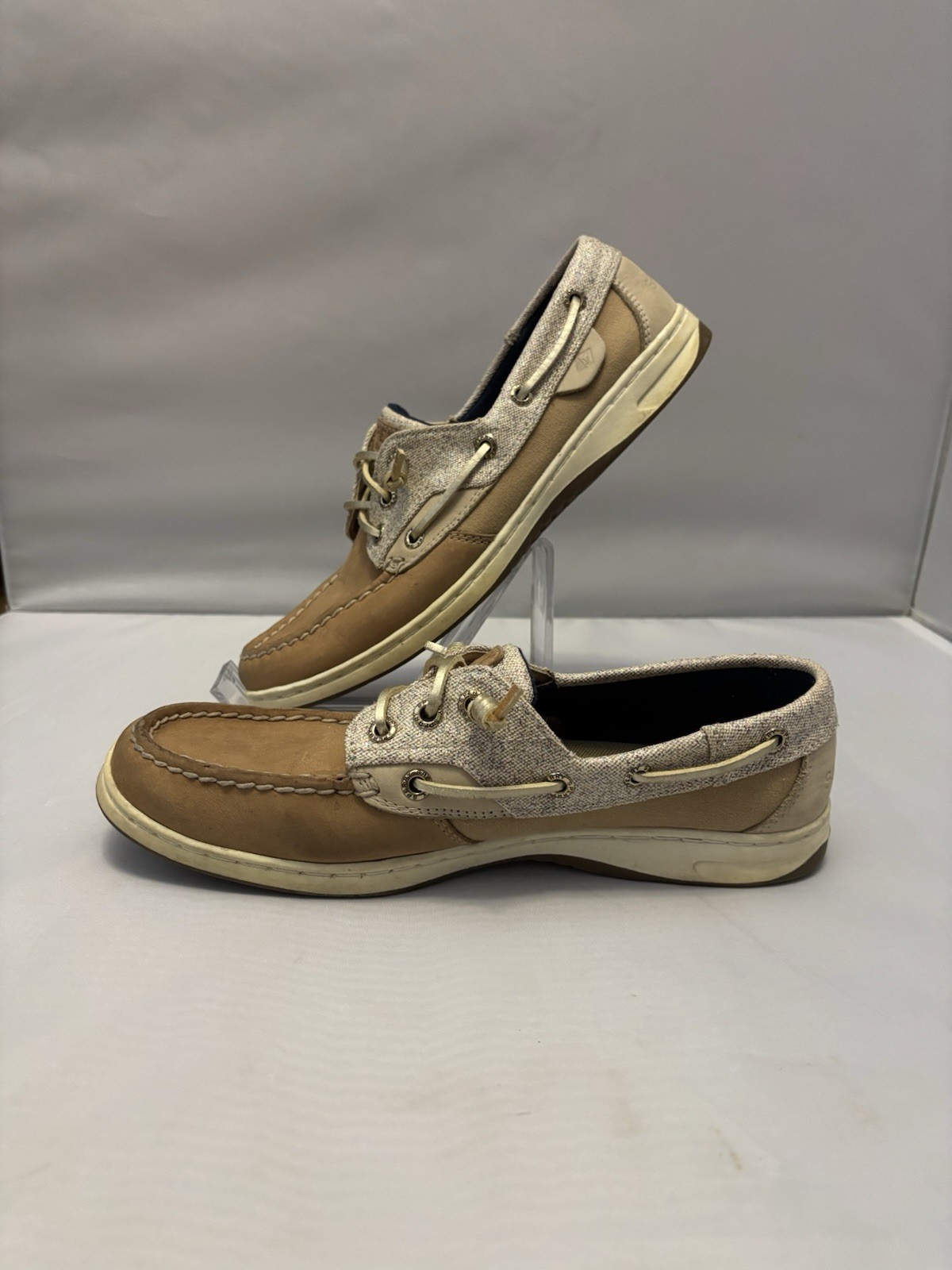 Sperry Top-Sider Slip-On Boat Shoes,Womens Rosefish Multicolor Sparkle Size W8.5