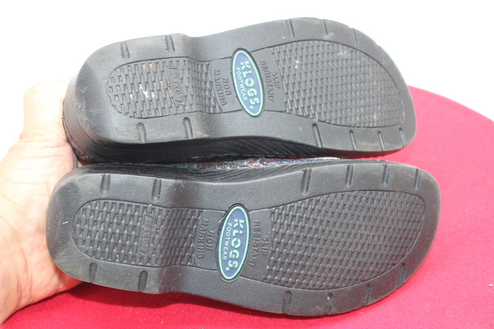 Klogs Footwear Shoes Naples Size 7.5M Geometric Triangle Multicolor Anti Fatigu6