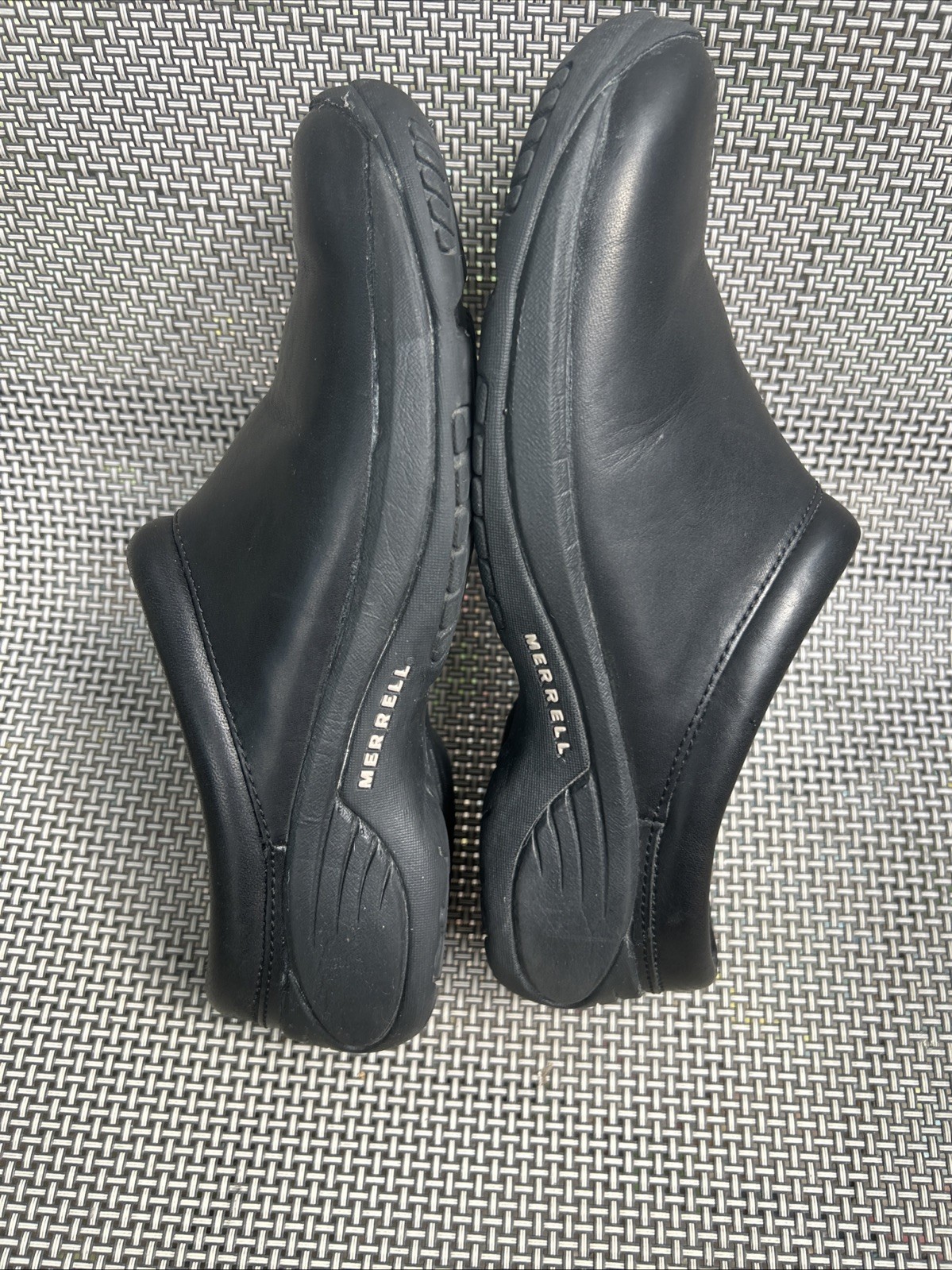 Merrell Women’s Encore QForm Nova Black Leather Moccasins Shoes Slip-On Size 6.5