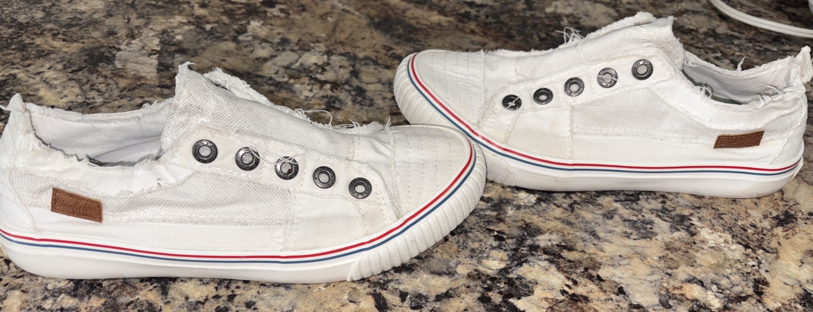 Blowfish Malibu Distressed Edge Slip On Sneakers 8