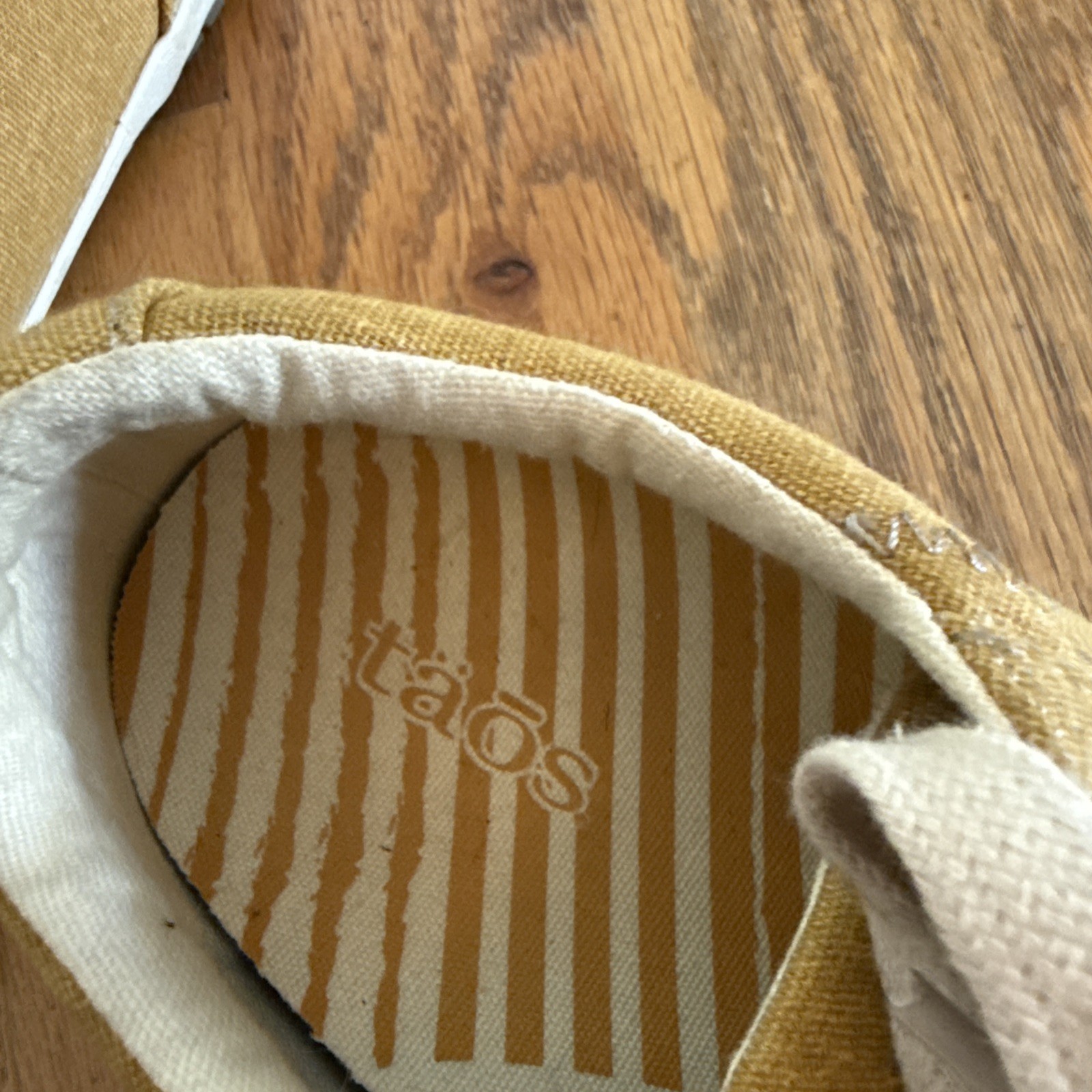 Taos Star Sneakers Golden Yellow Washed Canvas Worn Once-7