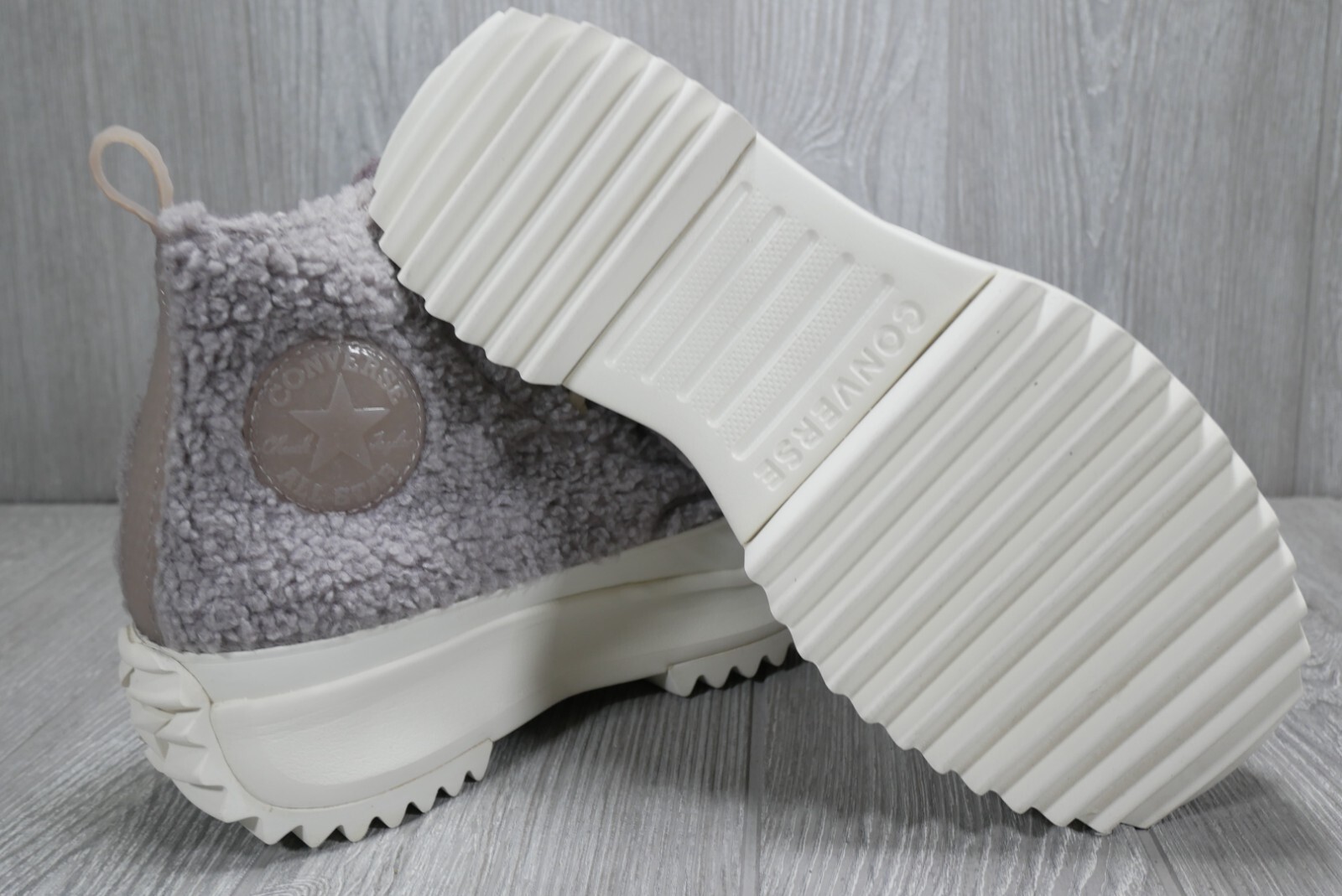 Converse (Run Star Hike) Platform Sherpa Mauve Shoes Women’s 9 New 172202C