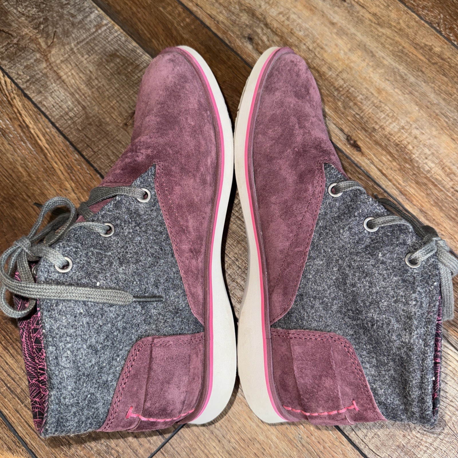 CUSHE Manuka Lite Desert Womens Chukka Boot Sz US 9 EU 40 Wine Surf Comfort