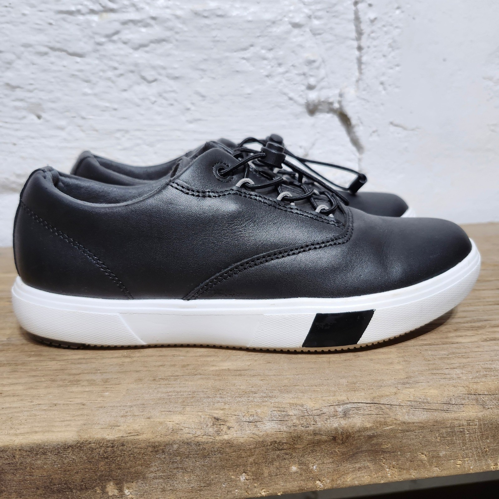 Anodyne No. 93 Black Leather Comfort Walking Shoes Womens 7M Orthopedic Sneaker