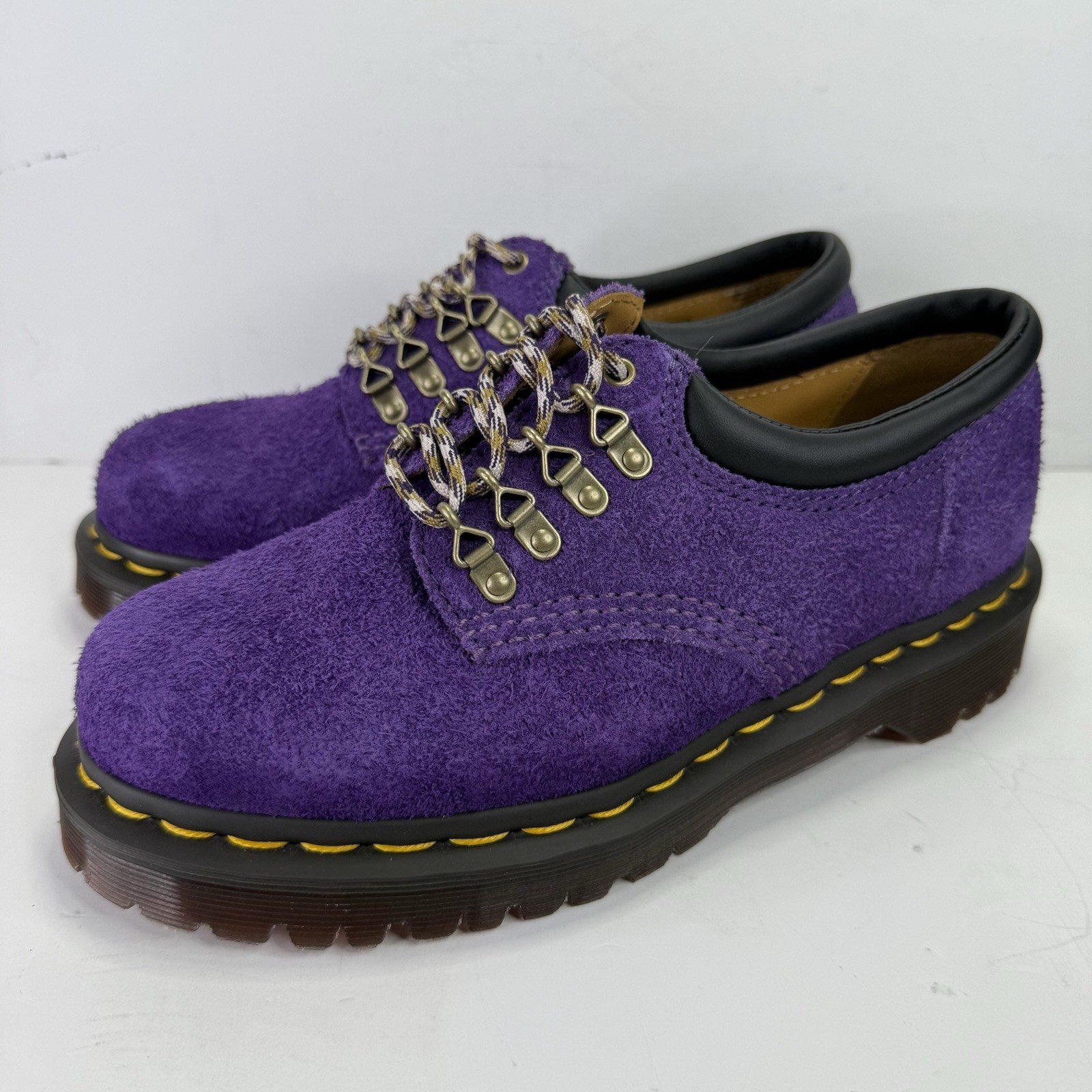 Dr. Martens 8053 Ben Long Napped Suede Shoes Rich Purple Women’s Size 6 NEW