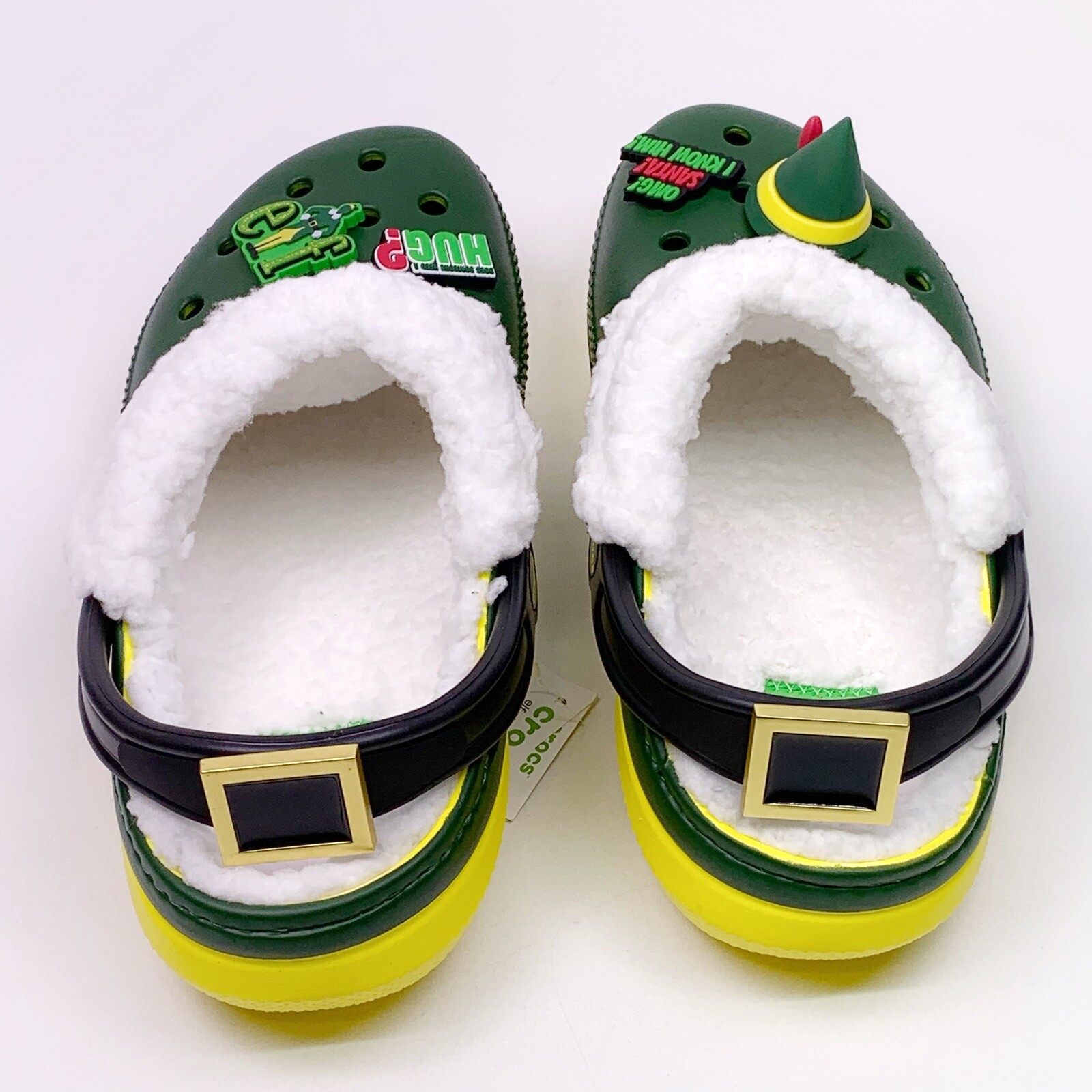 Buddy The Elf Crocs Adult Lined Comfort-Lined Clogs Size Men’s 9/Women’s 11
