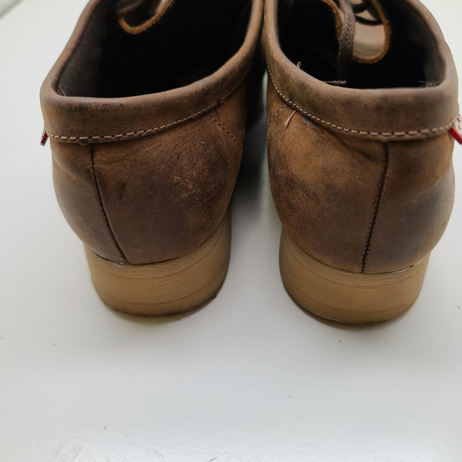 Clarks Trade Wind Women Size 8 M Leather Brown Crepe Sole Walking Desert