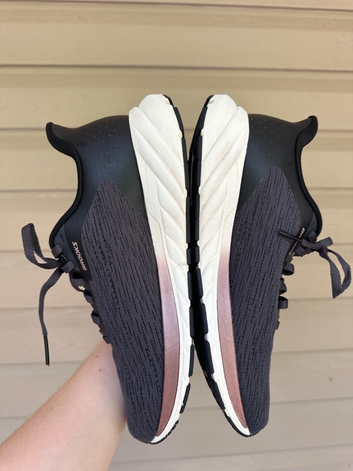 Brooks Anthem 7 Womens Shoes Sz 7.5 B Running Dark Gray Mesh Lace Up Sneakers