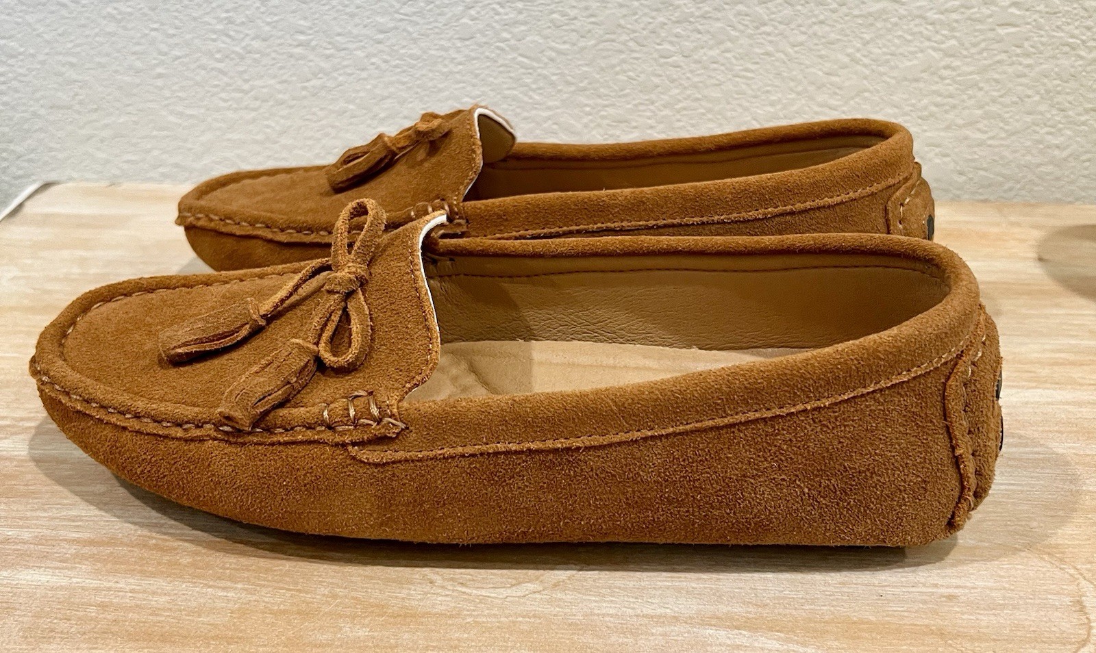 Brand New Women’s Leather Mossican Shoes 100% Leather Brown