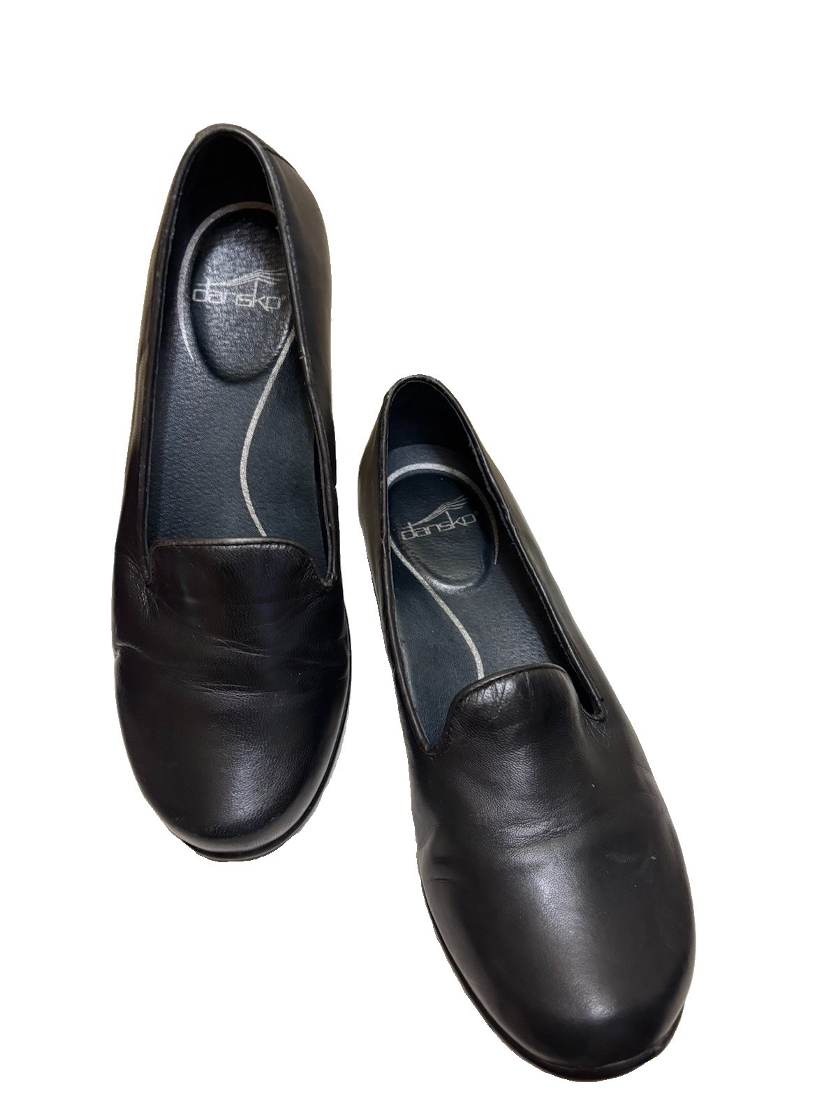 Dansko Olivia Loafer Black Leather 39 EU 8.5 US Slip On Comfort Shoes