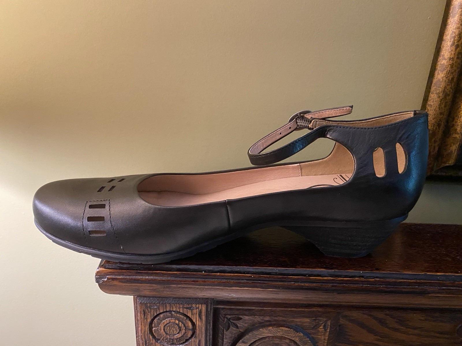 Abeo Women’s ORTHO BIO SYSTEM NEELA Mary Jane Black Leather Shoes ~ Size 10N