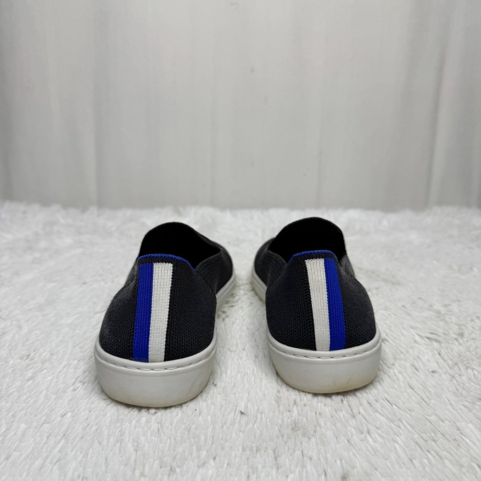 Rothy’s sz 9.5 black the original slip on knit sneakers women’s