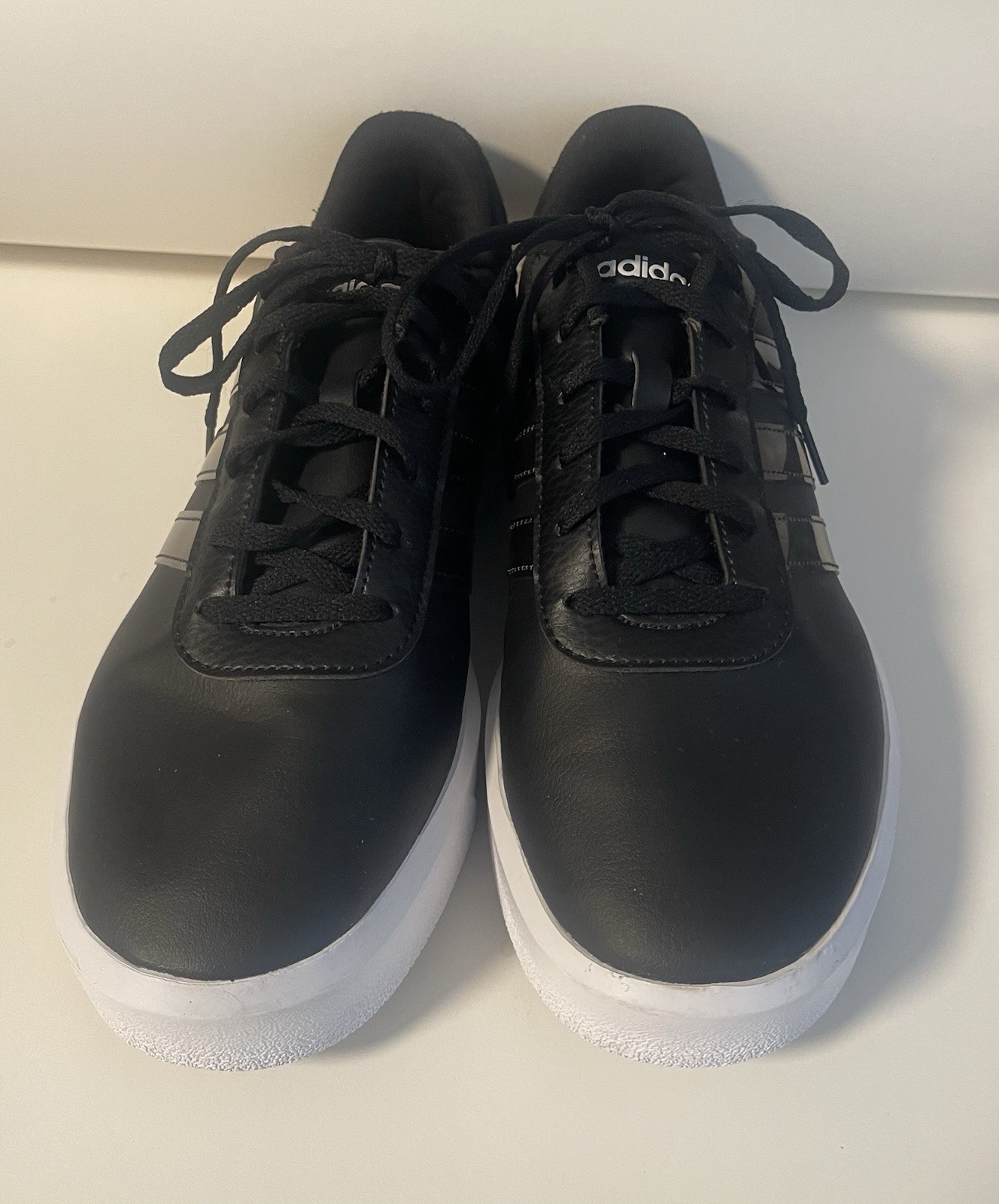 Adidas Grand Court 2.0 Leather Sneaker – Women’s Size 9 – Black/Animal Print