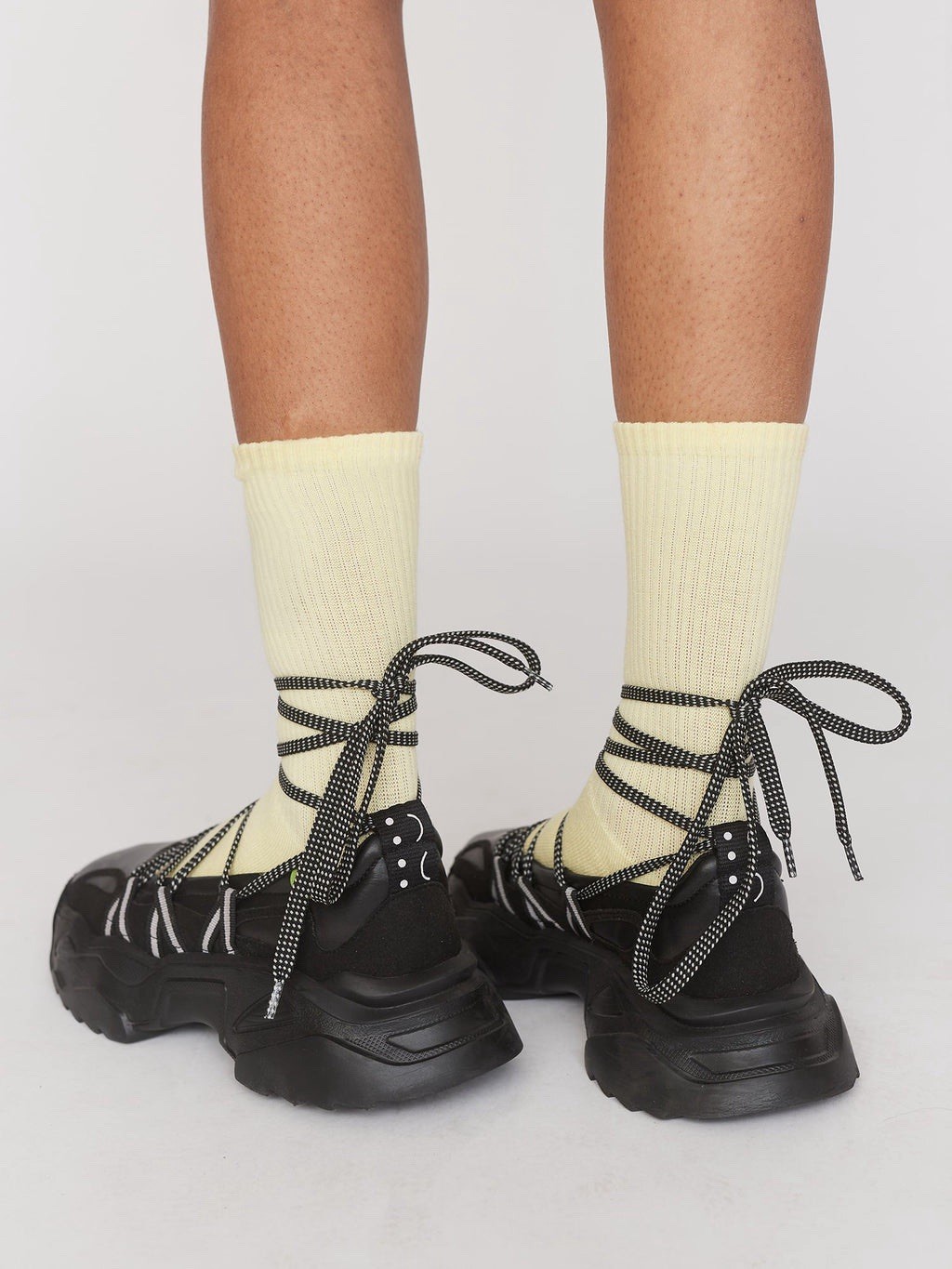 Lazy Oaf Happy Sad Lace Up Ballet Women’s Sneakers Shoes Size 40 EU 9 US Black