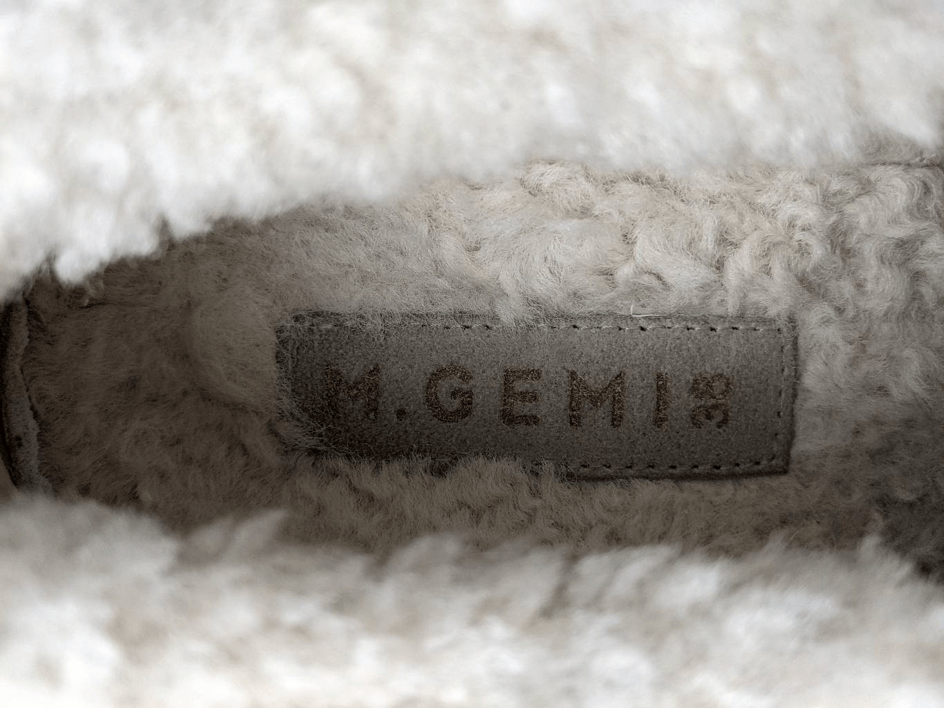 M.Gemi Italy Women’s The Cerchio Shearling Shoe Size 38 EU 7.5 US Slip On Lined