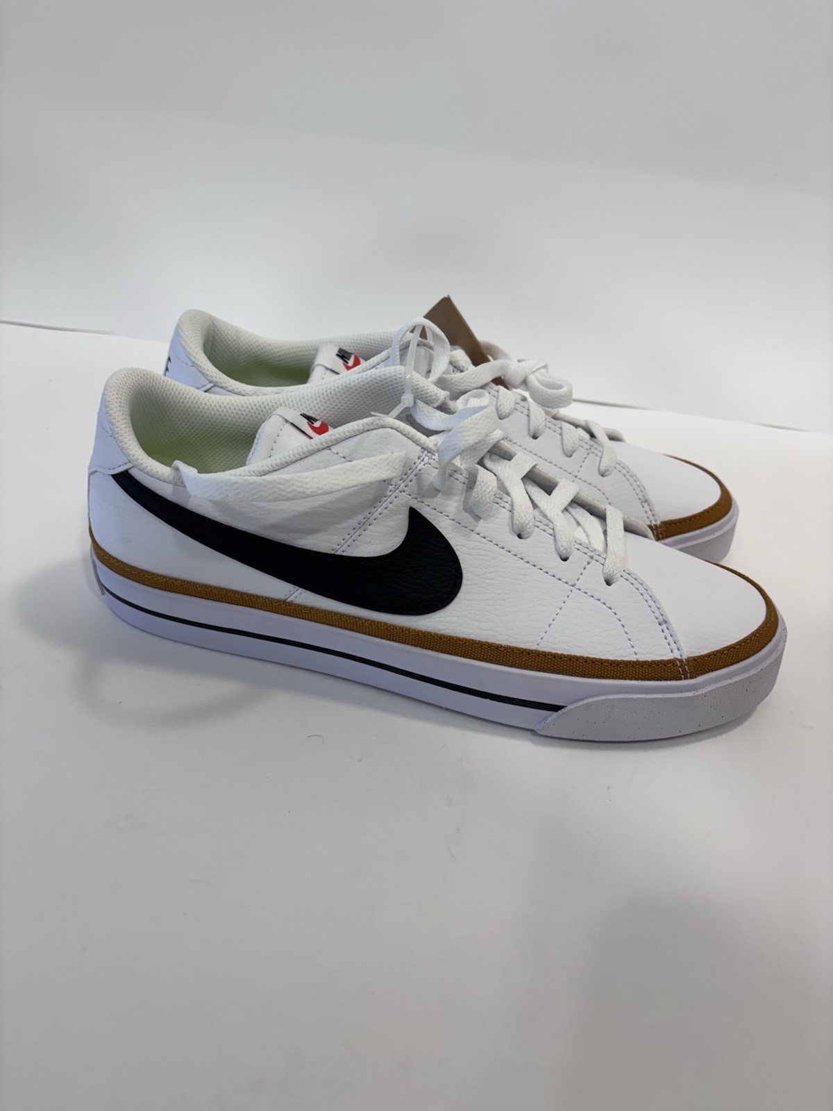 Nike Court Legacy Next Nature Womens Shoes Sz 10.5White Leather Lace Up Sneakers