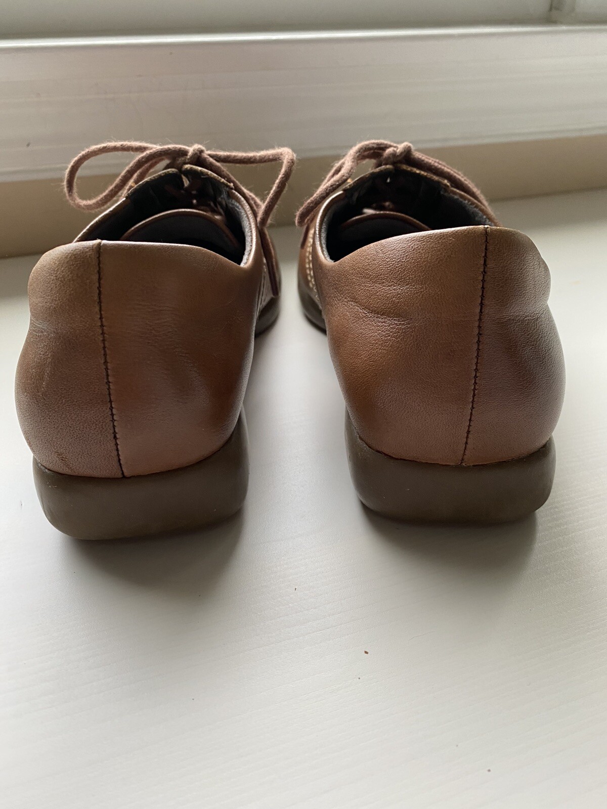Naturalizer Shoes Skipper Saddle Tan Leather Comfort Women size 6 1/2 M #445NA94