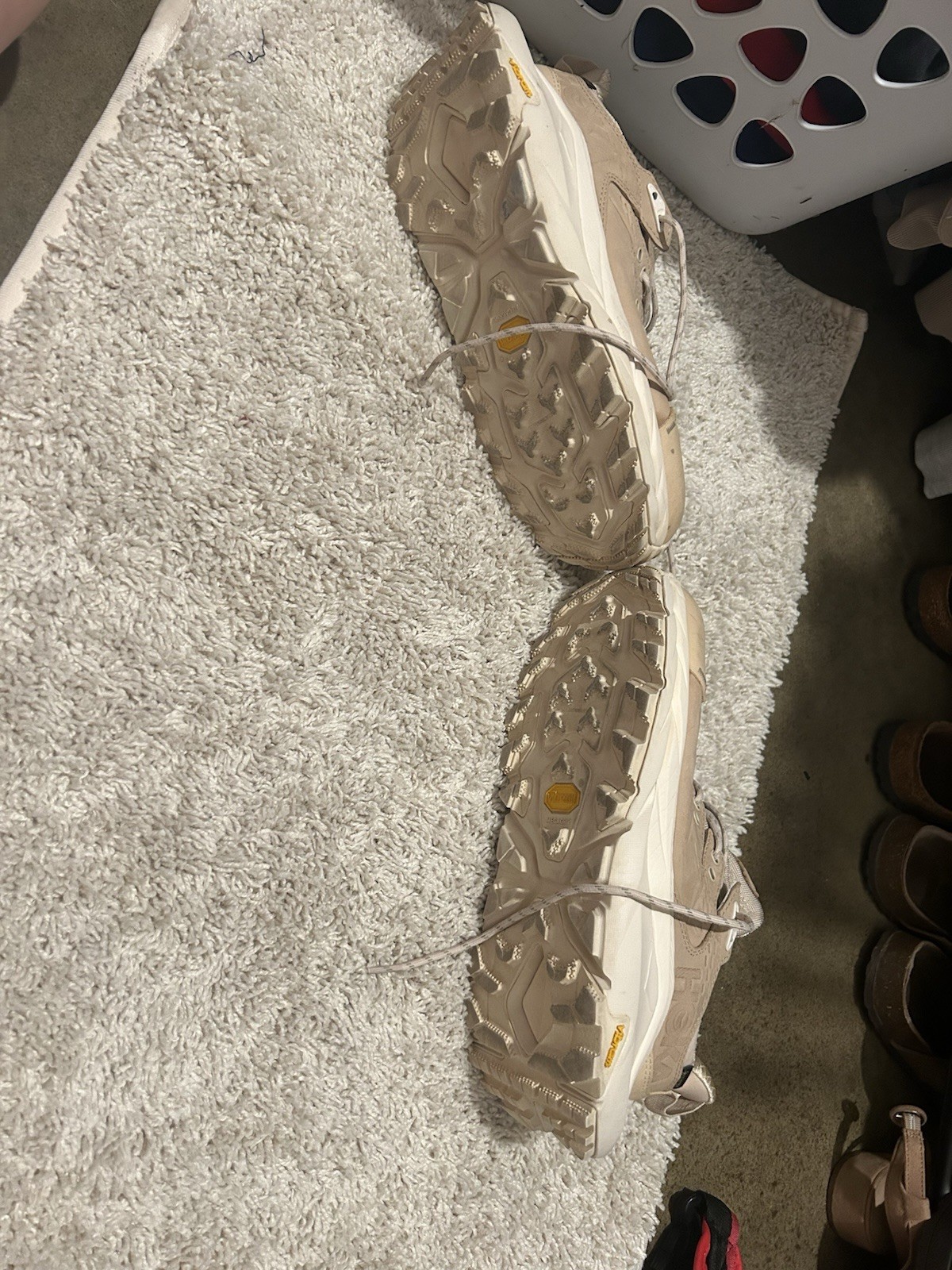 HOKA Anacapa 2 Low GTX Women’s Waterproof Leather Hiking Shoes Beige 9.5