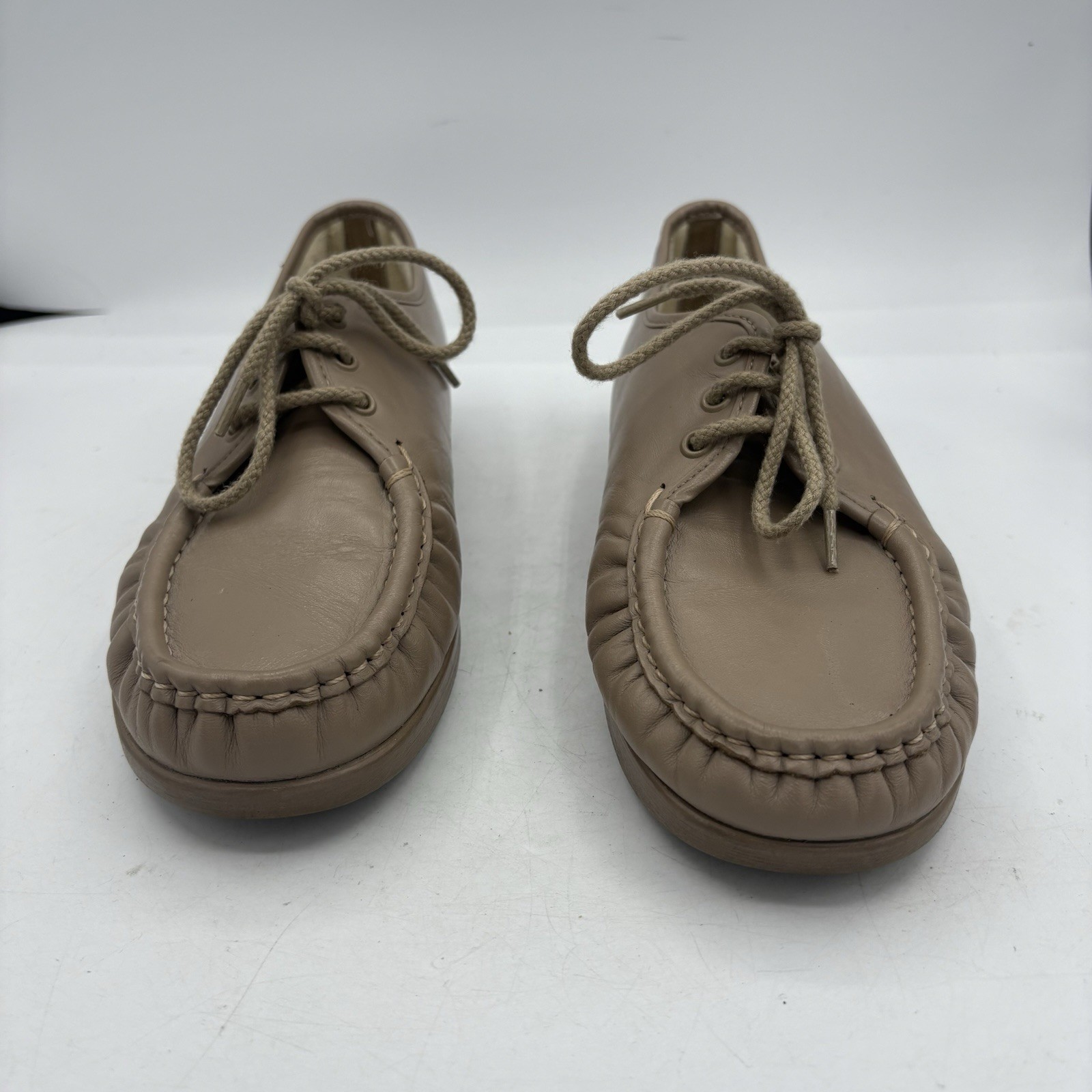 SAS Shoes Womens Size 9 Siesta Mocha Moc Toe Oxford Comfort Handsewn USA