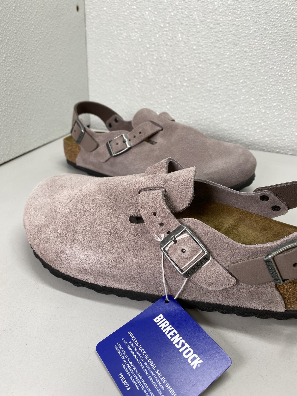 Birkenstock Unisex Tokio II Suede Leather Clogs Size L 9, M 7 Faded Purple