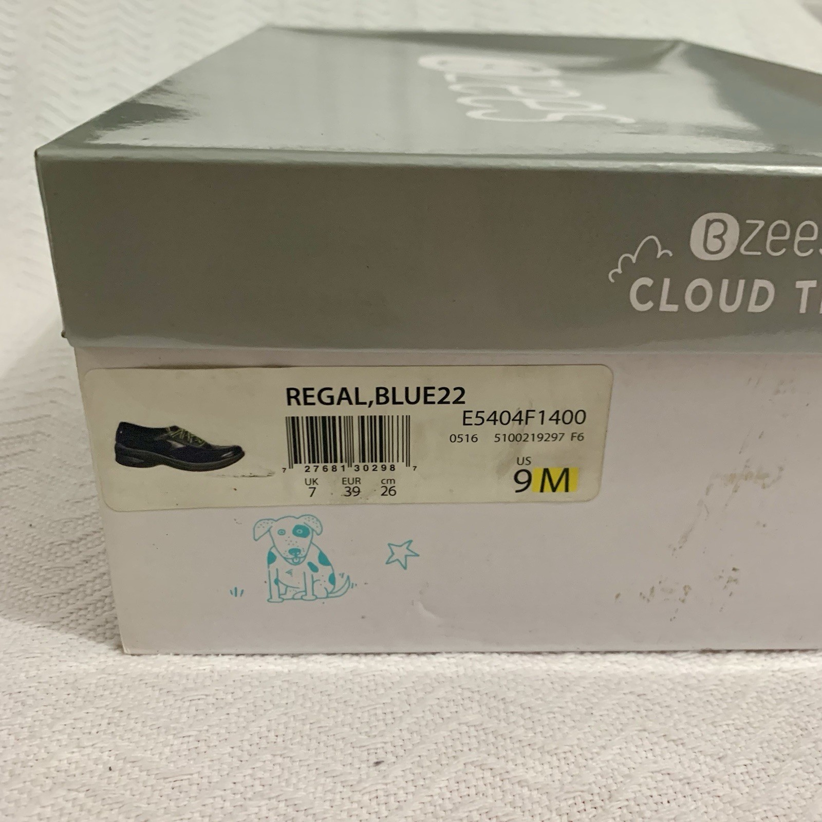 Bzees Regal Womens Comfort Shoes Size 9M Blue 22 Navy Slip On Washable New Box