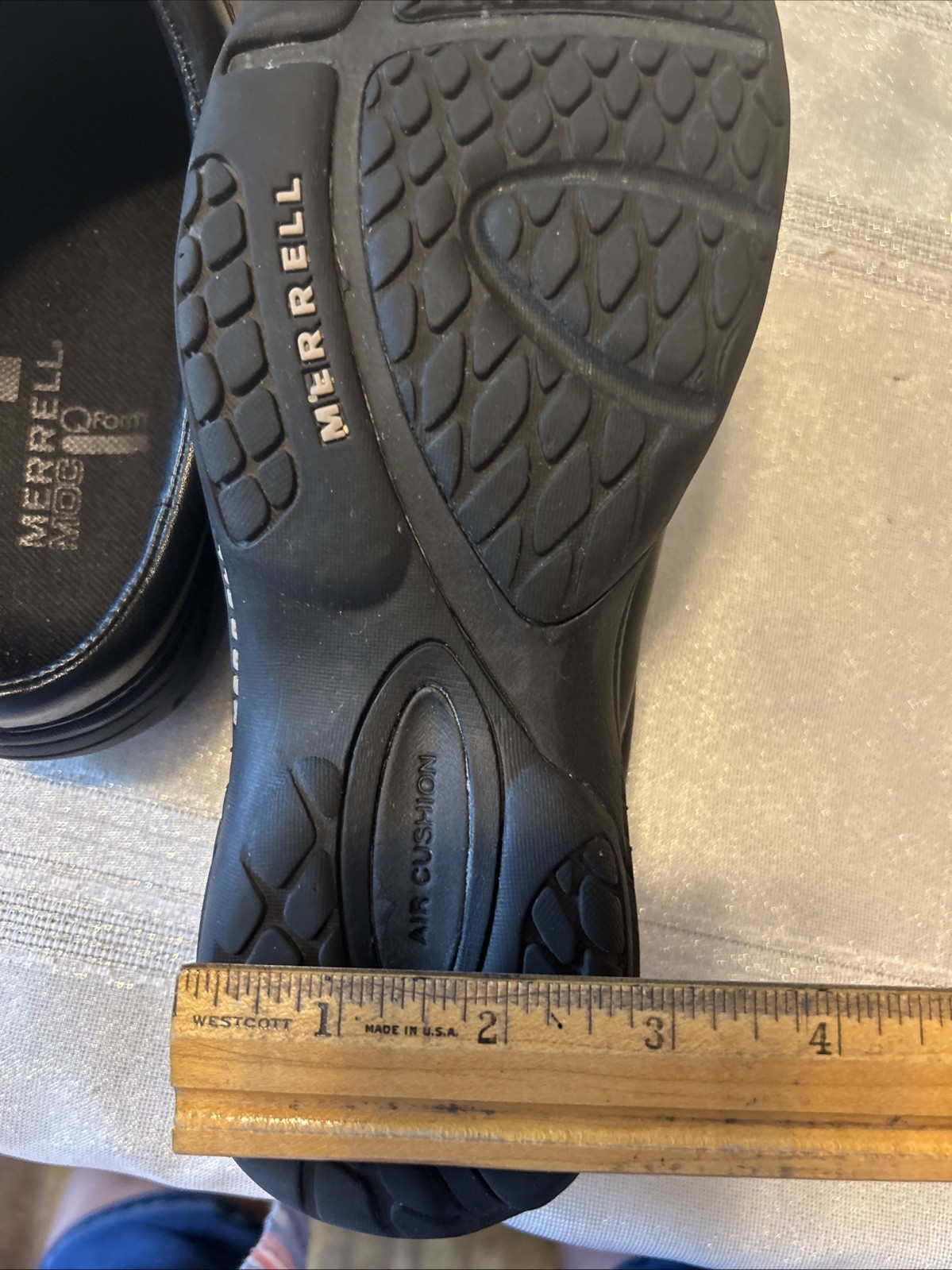 Merrell Women’s Encore QForm Nova Black Leather Moccasins Shoes Slip-On Size 6.5