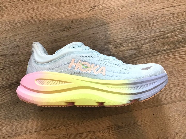New Hoka Bondi 9 Womens Color Glimmering Blue/Overcast Size 7.5