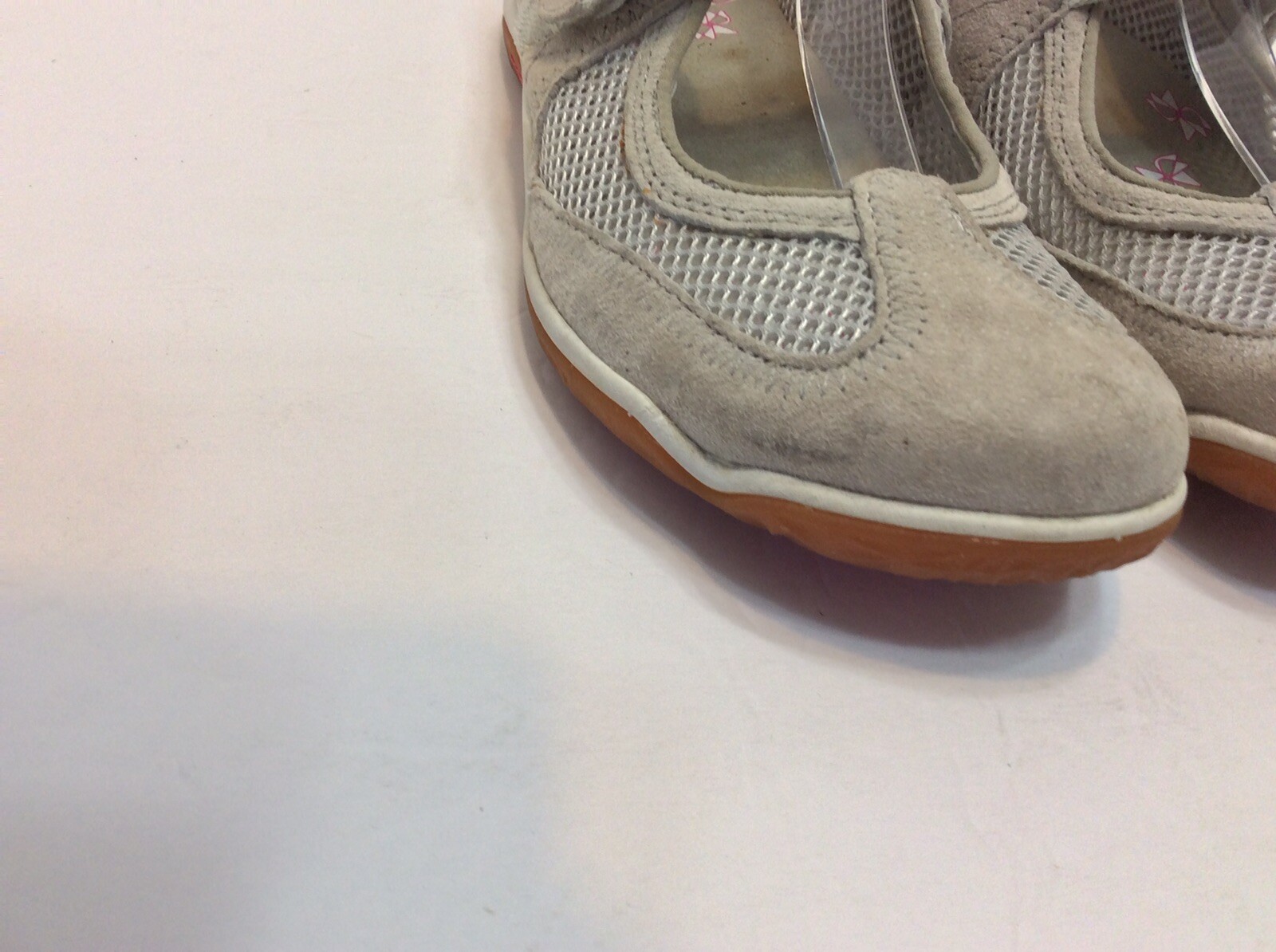 MERREL Air Cushion Gray Mesh/Suede Mary Jane Comfort Women Shoes Size US8 UK5.5