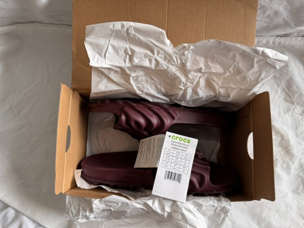 Crocs x Salehe Bembury Polex Slide, New In Box, W7 M5, Color – Huckle