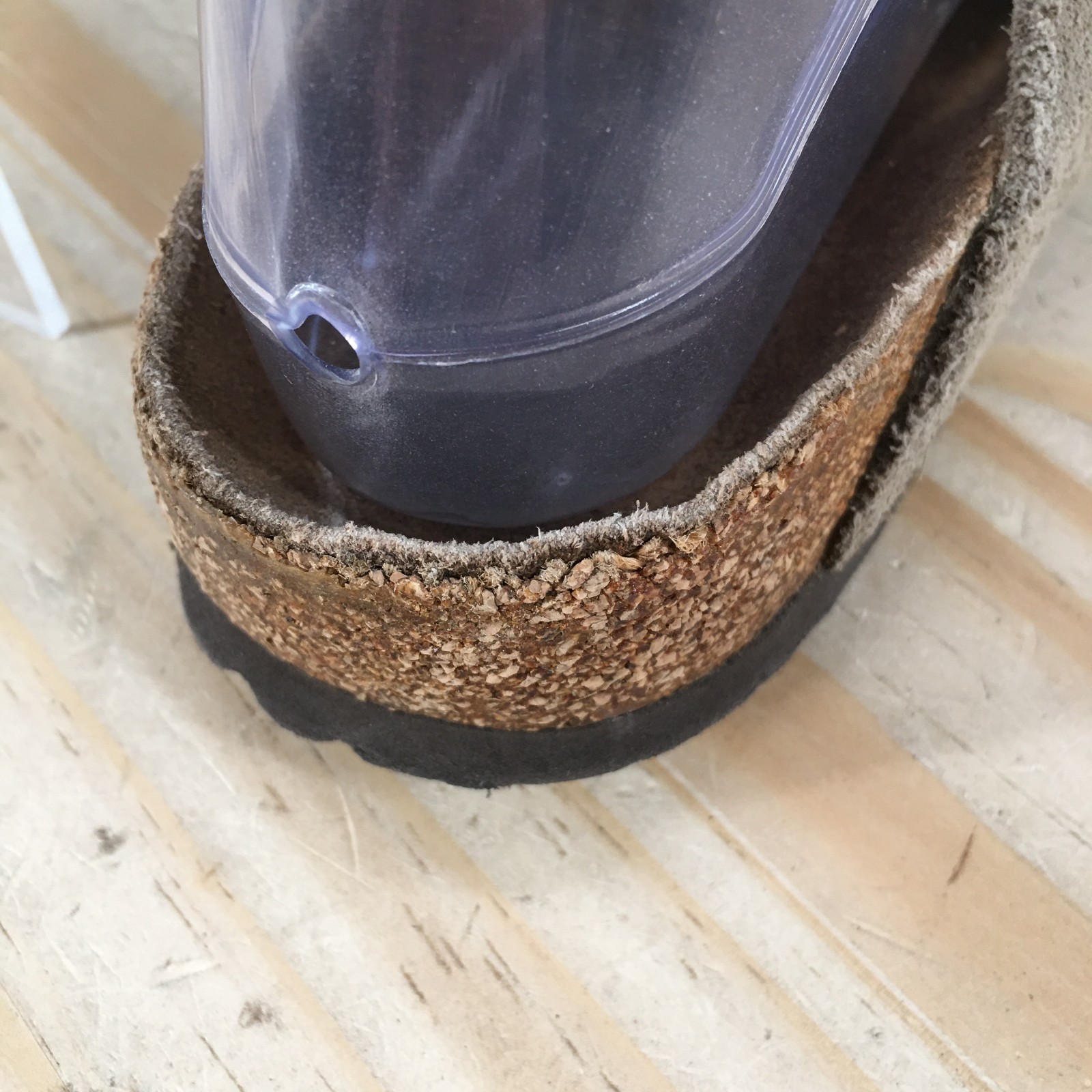 Birkenstock Arizona Sandals Womens 37 Casual Slip On Buckle Slide Brown Suede